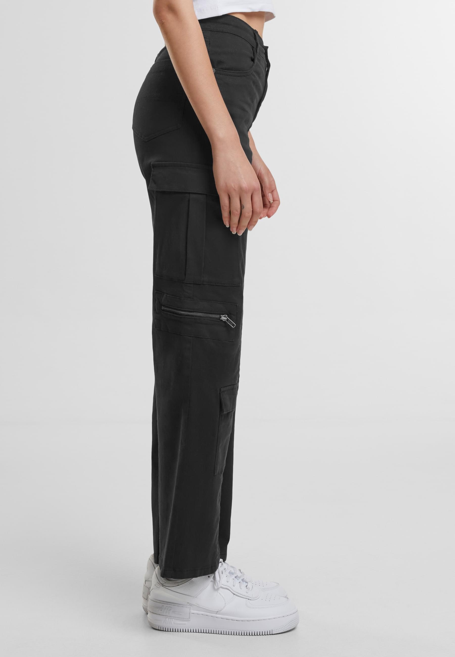 URBAN CLASSICS Stoffhose »Urban Classics Ladies Loose Utility Stretch Twill Pants«, (1 tlg.)