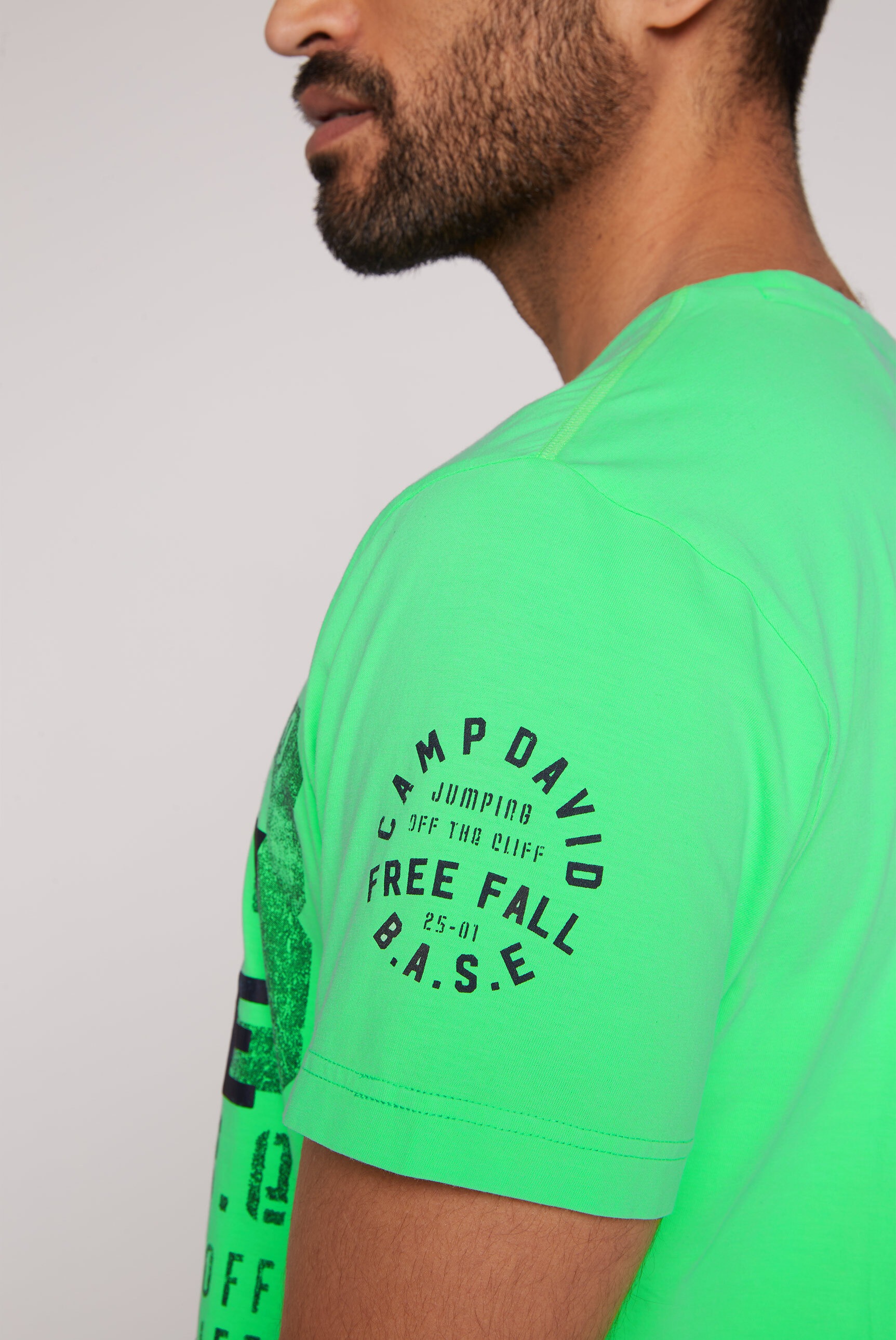 CAMP DAVID Rundhalsshirt, aus Baumwolle
