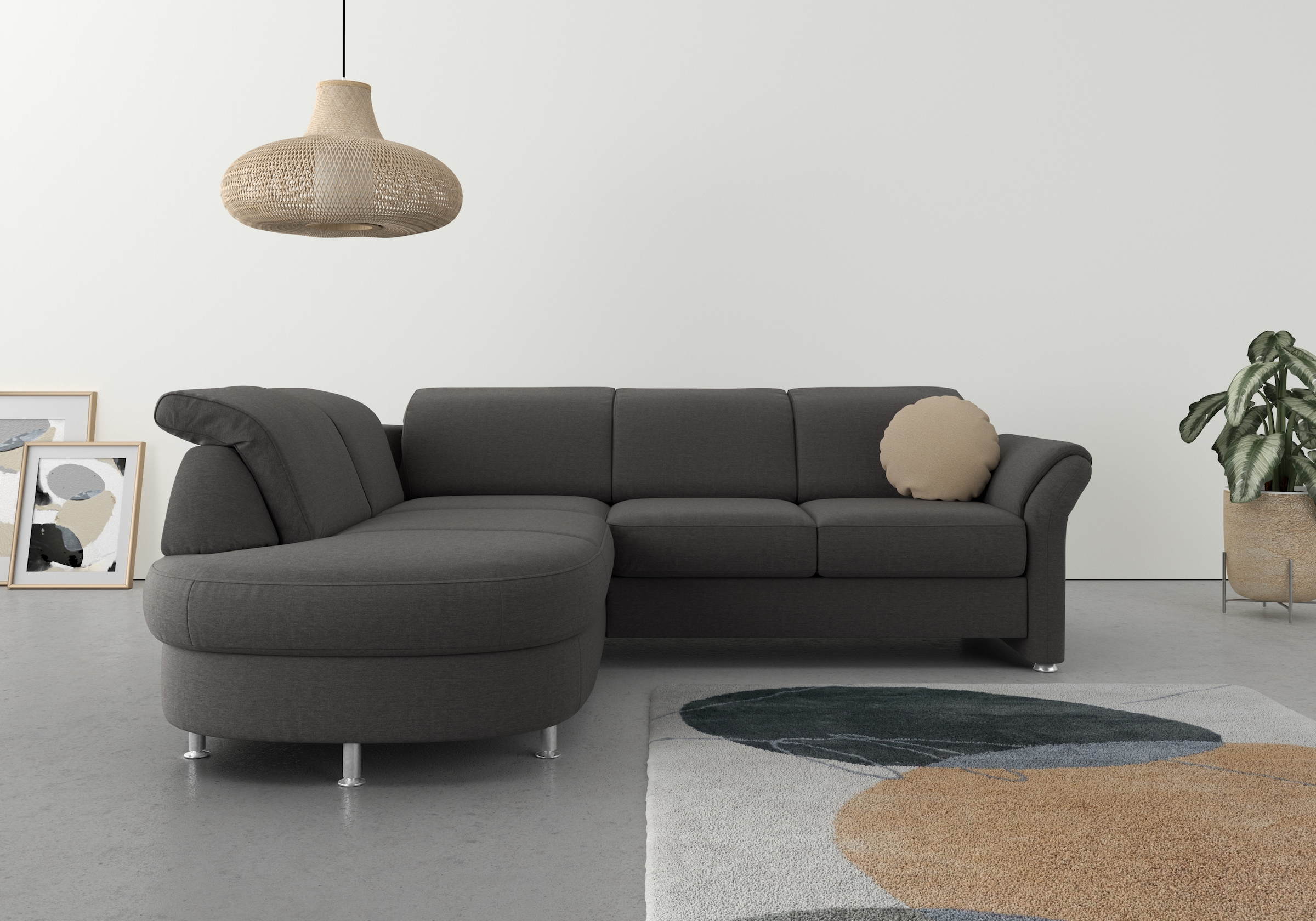 Thumbnail - sit&more Ecksofa "Apulia L-Form" wahlweise Bettfunktion, Bettkasten und Kopf- und Armteilverstellung