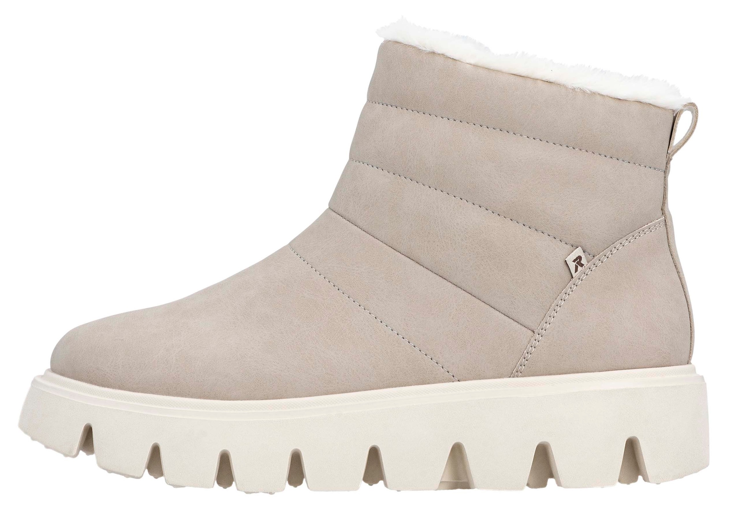 RIEKER Sport Winterboots, Schlupfboots, Stiefelette mit herausnehmbarer Soft-Einlage