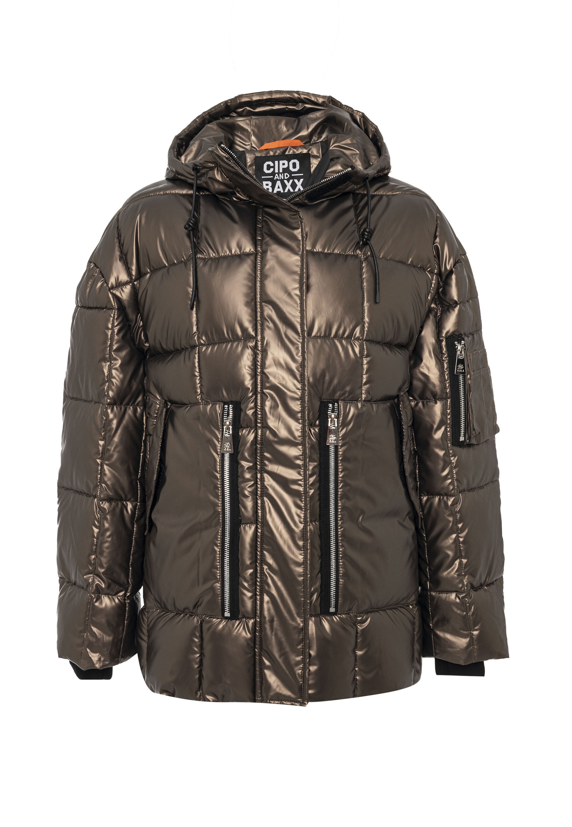 Cipo & Baxx Winterjacke "WM142" mit Kapuze Stilvoller Schutz für kalte Tage günstig online kaufen