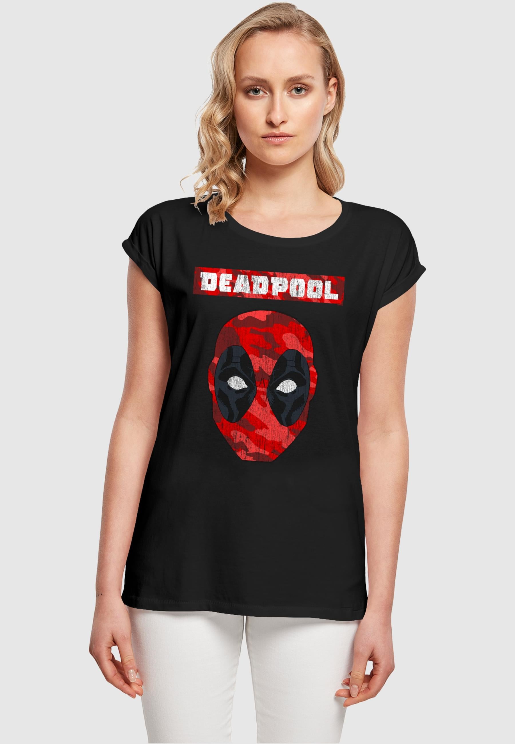 ABSOLUTE CULT T-Shirt "ABSOLUTE CULT Damen Ladies Deadpool - Camo Head T-Sh günstig online kaufen