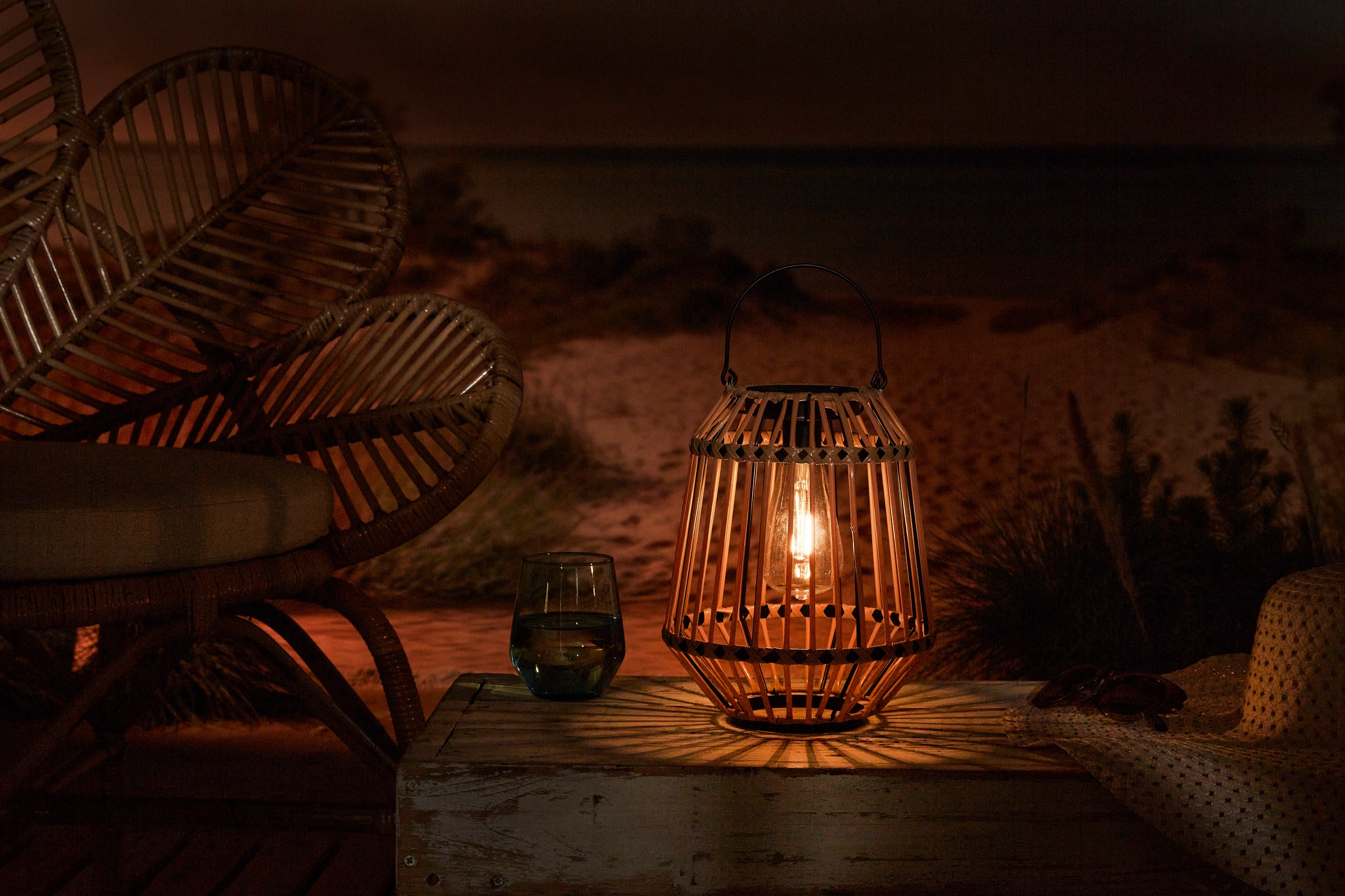 LUXFORM Außen-Tischleuchte »Solar-Tischlampe - Ibiza - LED - 15 Lumen«, Leuchtmittel LED-Modul | LED fest integriert, Solarbetrieben