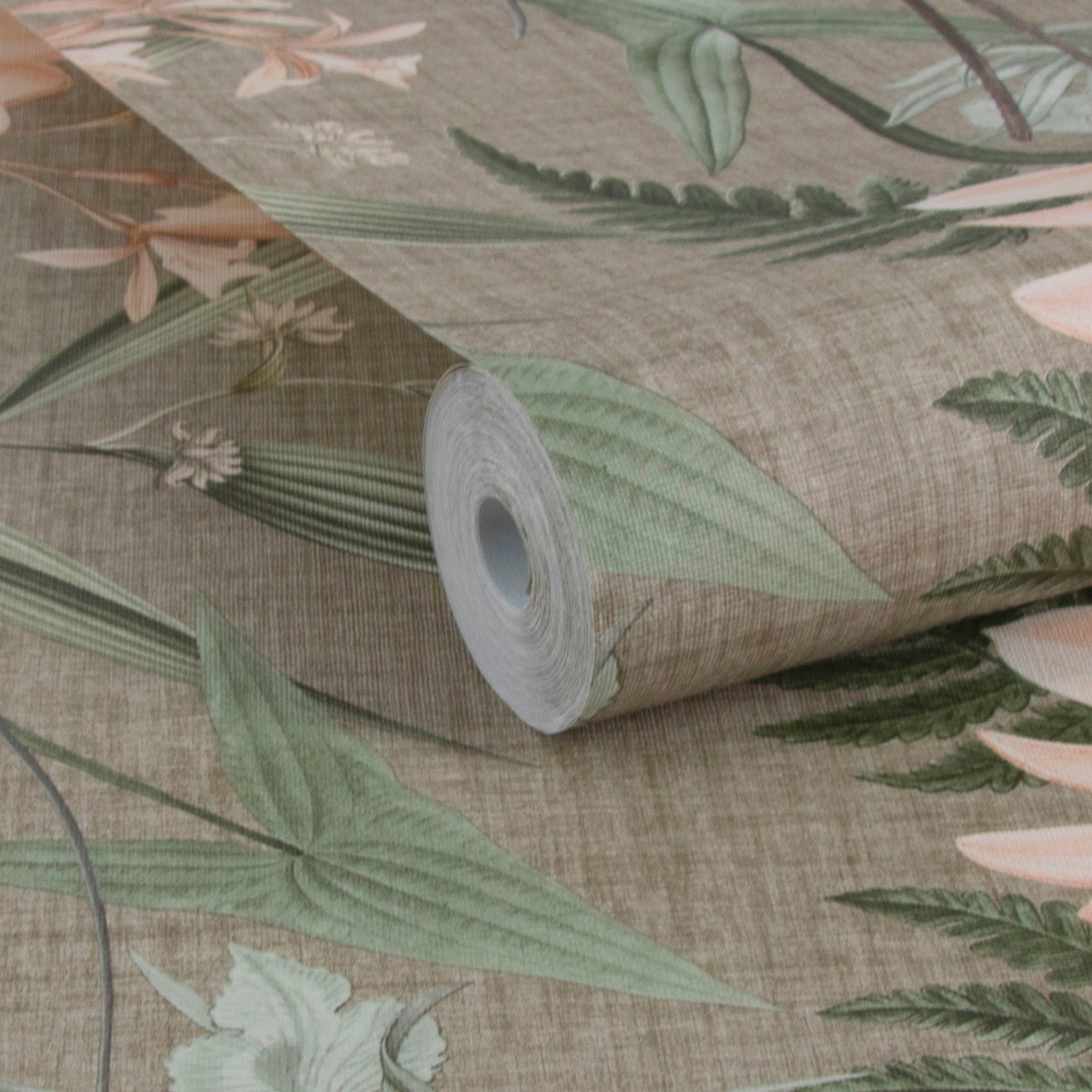 Thumbnail - Superfresco Easy Vliestapete "Superfresco Easy Vliestapete PARADISE GARDEN TAUPE" botanisch aufgeschäumt Superfresco Eas...