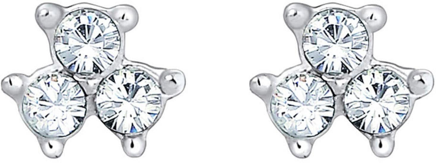 Elli Paar Ohrstecker »Schmuck Geschenk Silber 925 Ohrringe, 0306292717«, mit Glasstein
