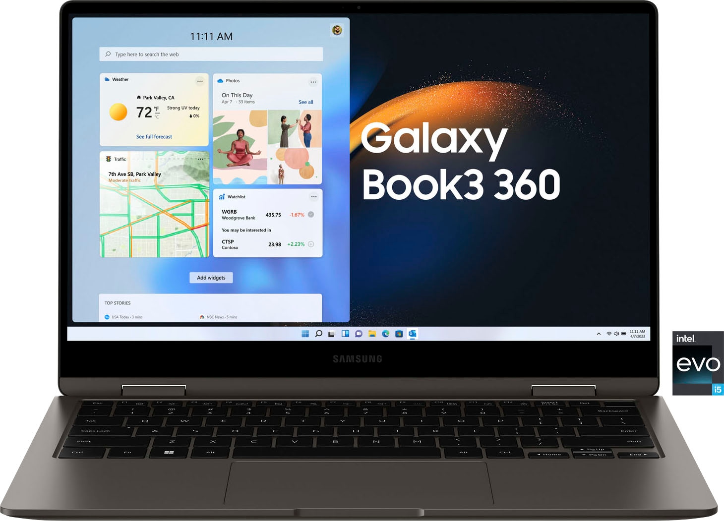 Samsung Notebook »Galaxy Book3 360«, 33,78 cm, / 13,3 Zoll, Intel, Core i5, Iris Xe Graphics, 256 GB SSD