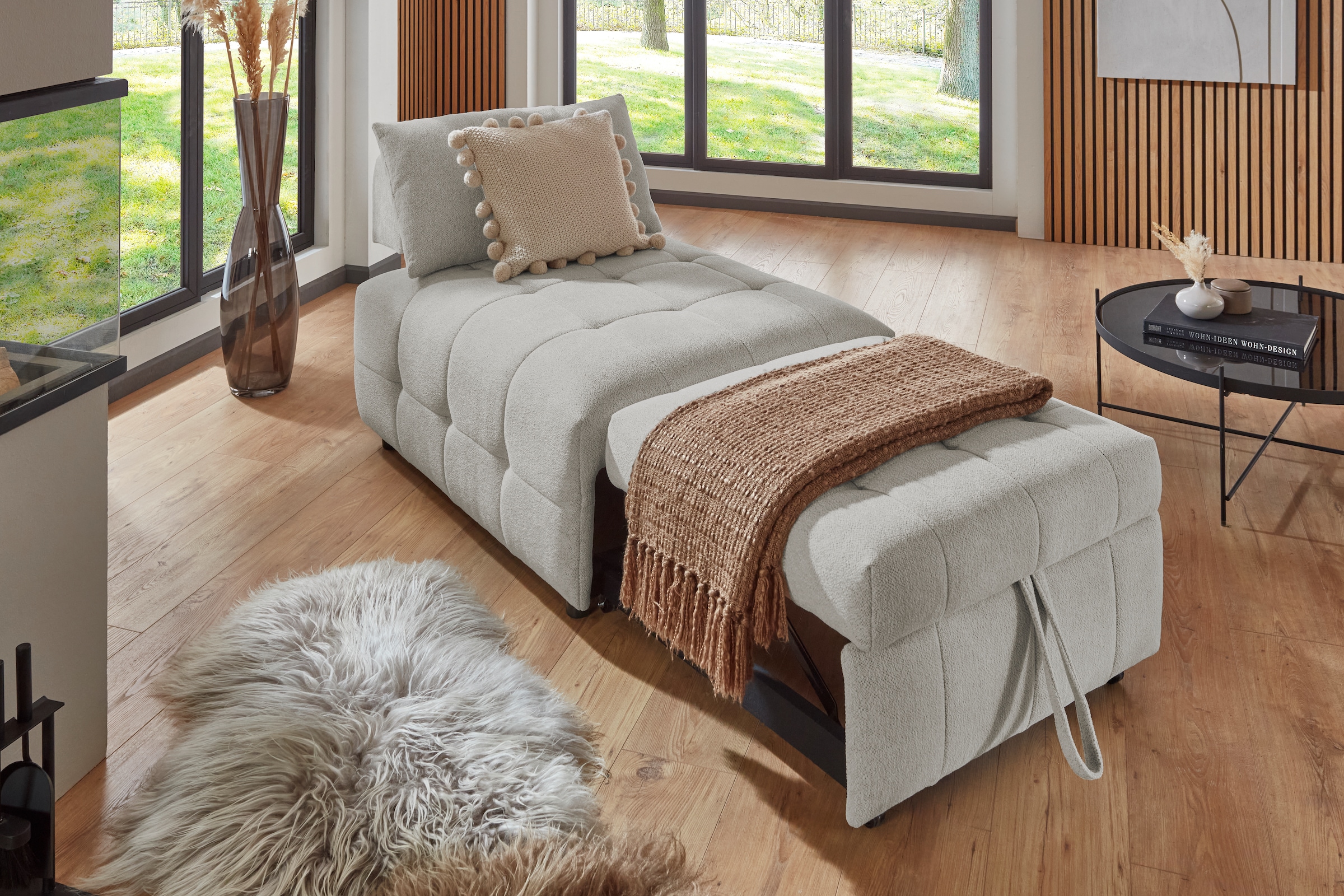 ATLANTIC home collection Sofa »Fabio«, Schlafsessel mit Sitztiefenverstellung