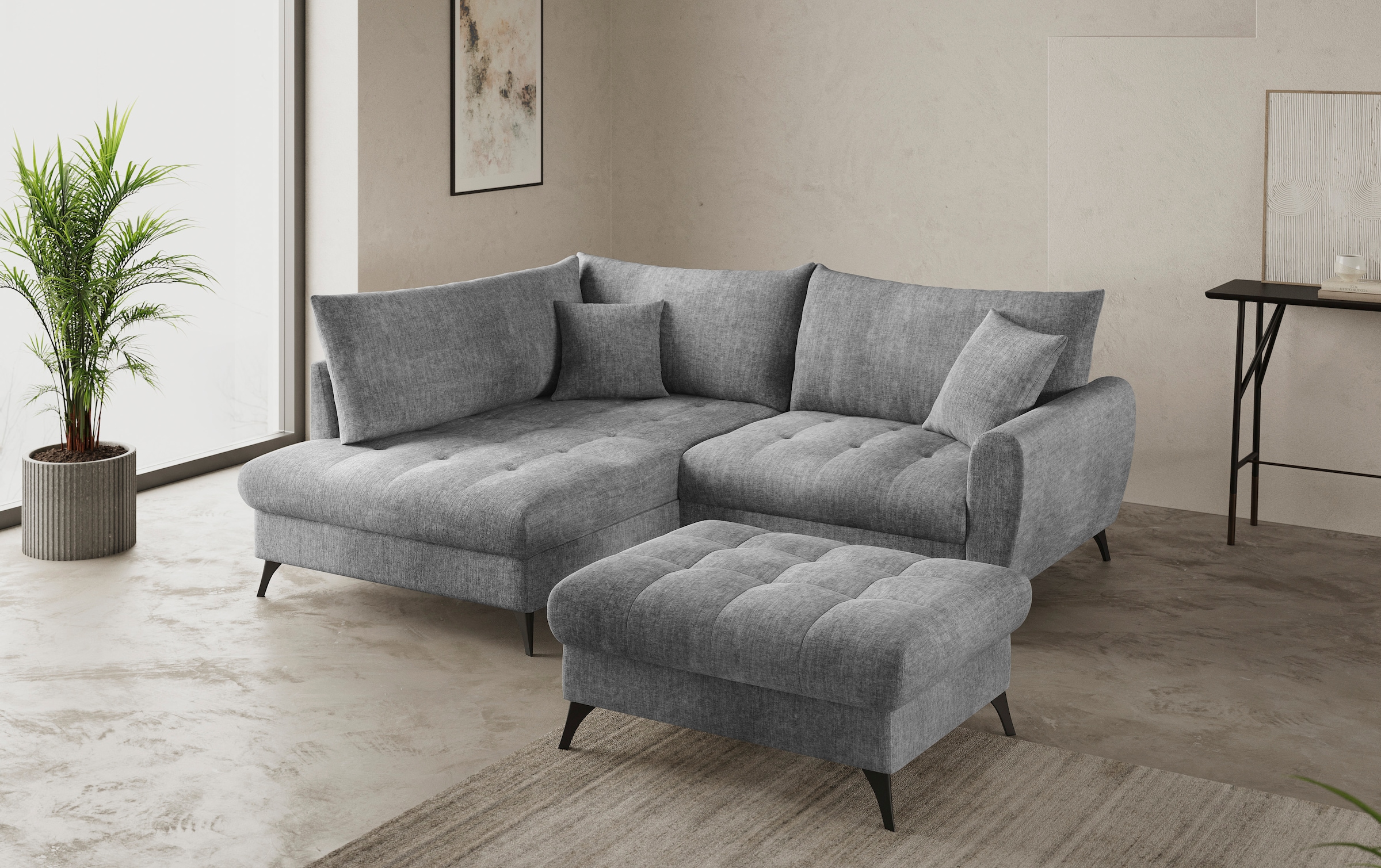 Mr. Couch Hockerbank »Blackburn II« Passend zu der Garnitur, wahlweise mit Kaltschaum