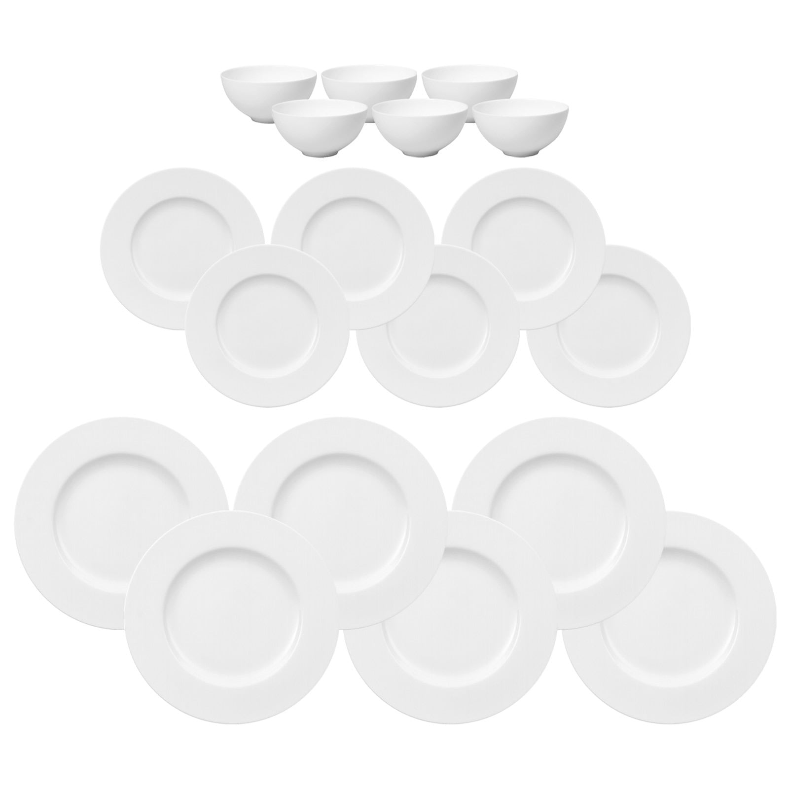 Villeroy & Boch Geschirr-Set "Tafelservice Royal weiß" Spülmaschinengeeignet, Mikrowellenfest