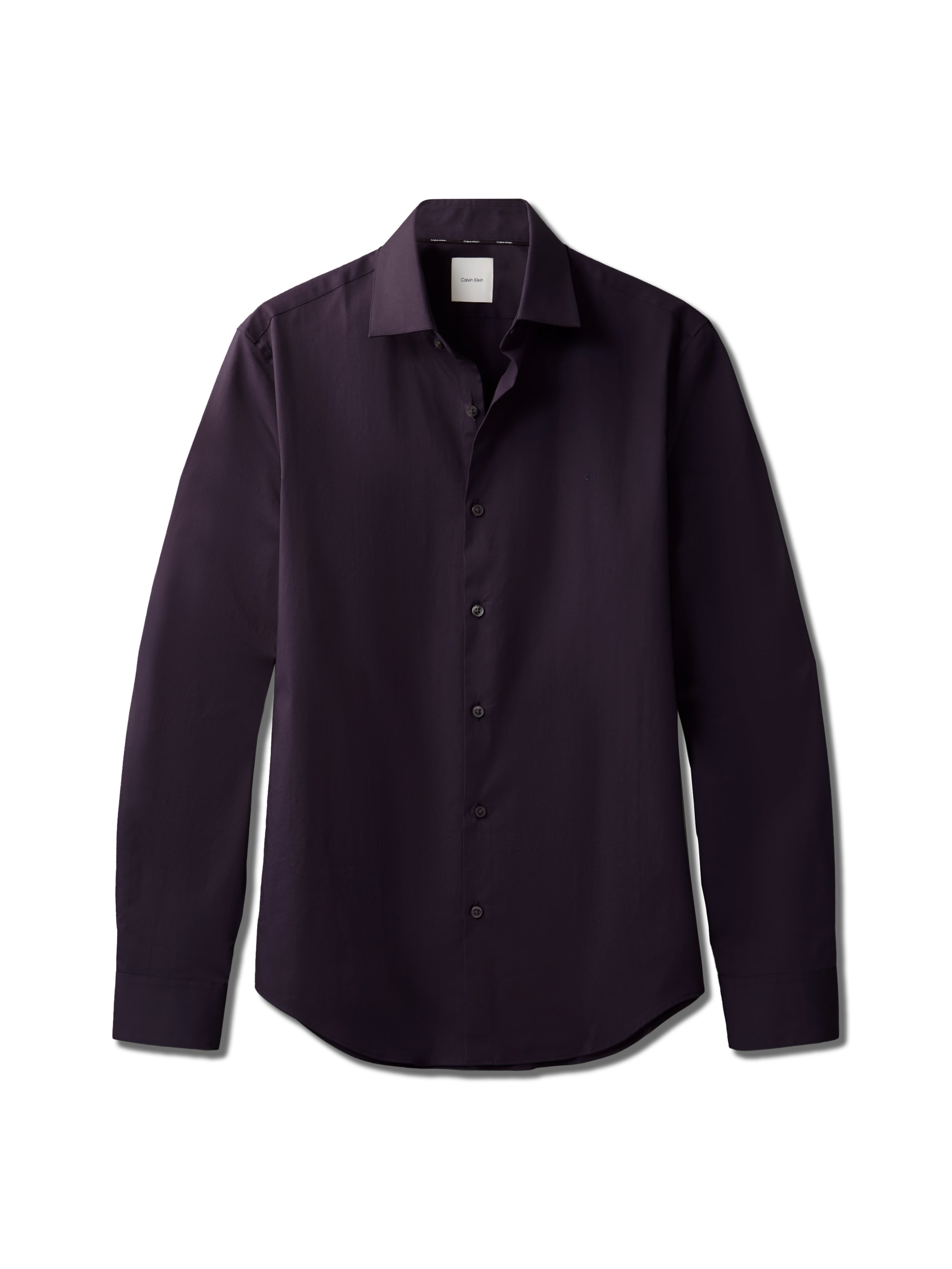 Calvin Klein Businesshemd »SLIM ESNTL POPLIN NOS STR SLD«, Mit Monogramm-Stickerei