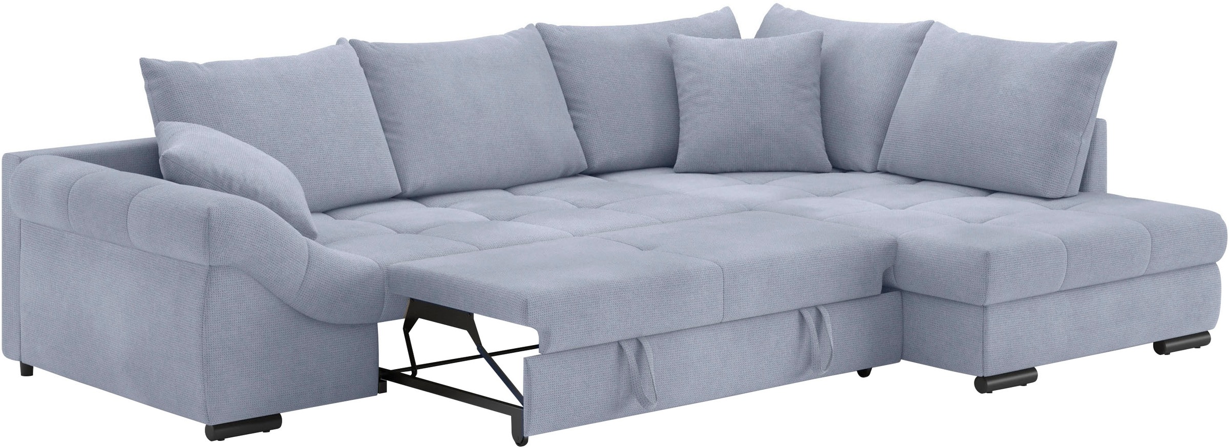 Thumbnail - Mr. Couch Ecksofa "Allegro DuraFlex, L-Form" Hochschläfer-Bettauszug, Kaltschaumpolsterung, bis 140 kg belastbar