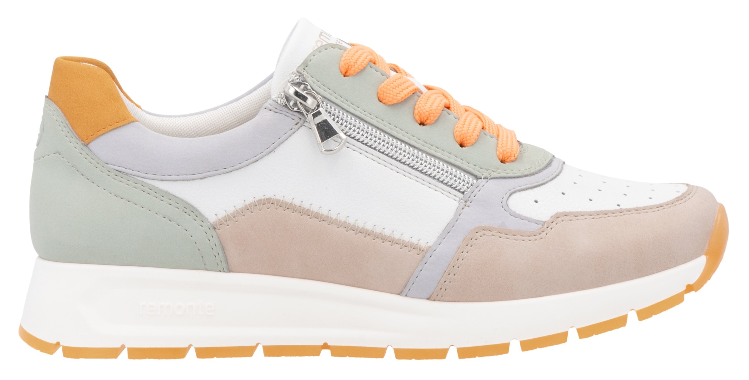 Remonte Keilsneaker, Freizeitschuh, Halbschuh, Schnürschuh mit gepolstertem Schaftrand