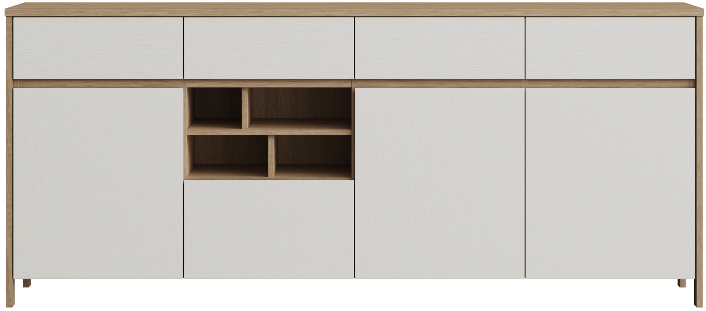 Thumbnail - Home affaire Sideboard "Stranda, moderner Schrank, Kommode im Scandi-Style, 198 cm breit" elegante Rahmenoptik, ausreich...