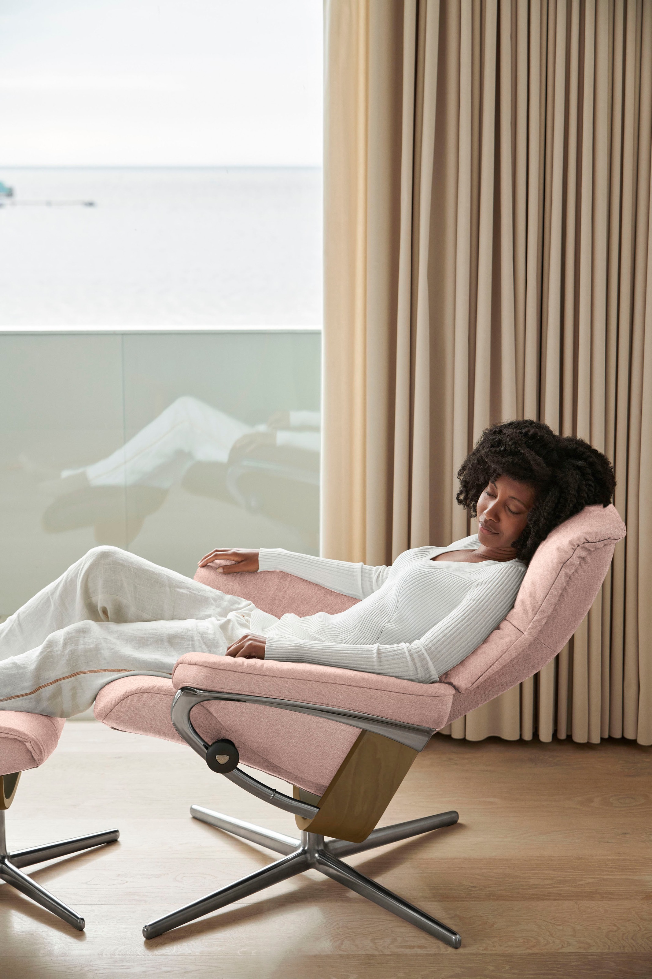 Stressless® Relaxsessel »Mayfair«, mit Cross Base, Größe S, M & L, Holzakzent Eiche