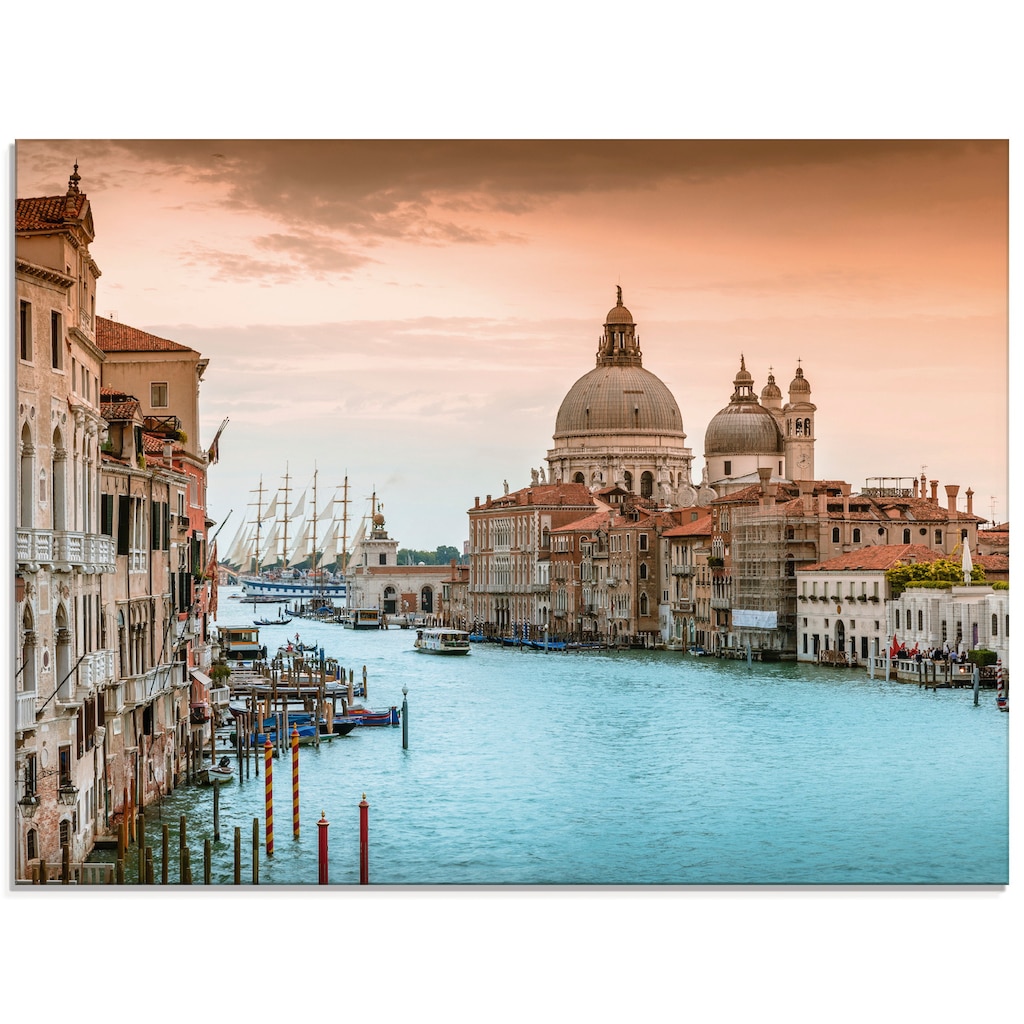 Artland Glasbild »Venedig Canal Grande I«, Italien, (1 St.)