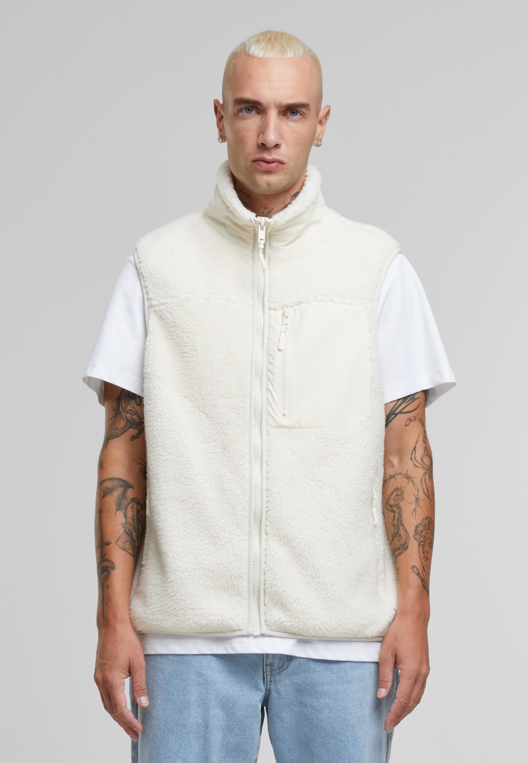 URBAN CLASSICS Steppweste »Urban Classics Sherpa Vest«, (1 tlg.)