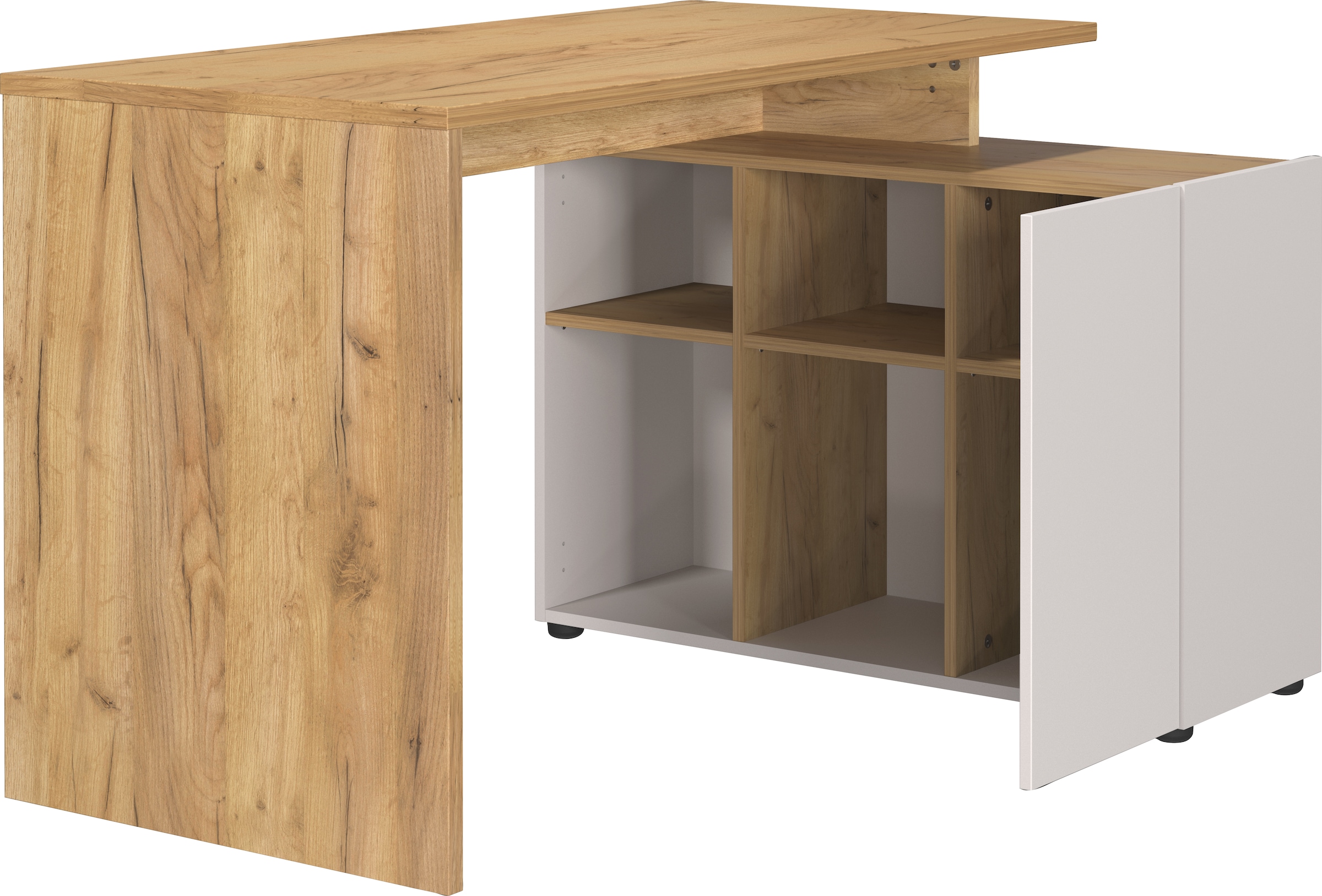 GERMANIA Eckschreibtisch »Adrano«, (1 St.), mit integriertem Sideboard