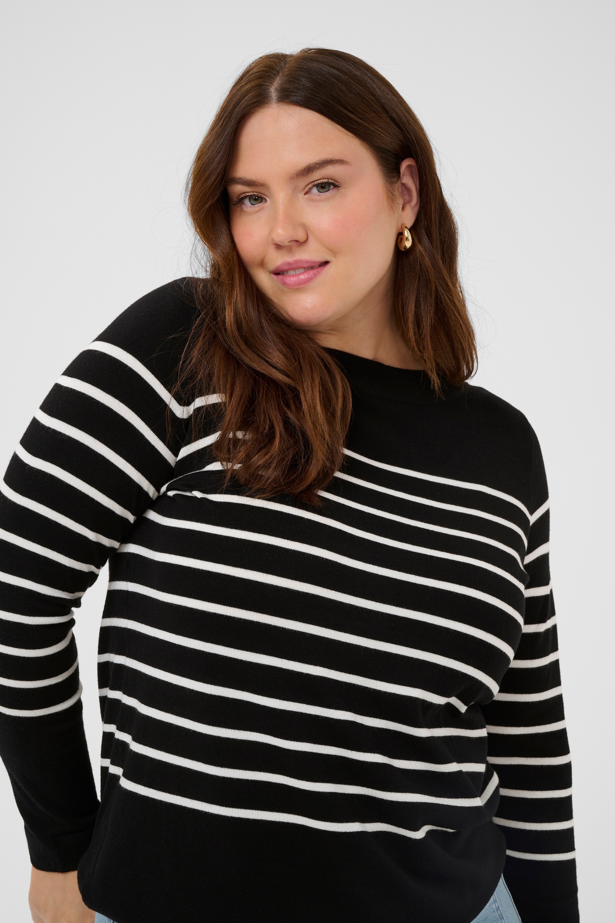 KAFFE Curve Strickpullover »Damen Strickpullover KClizzy«