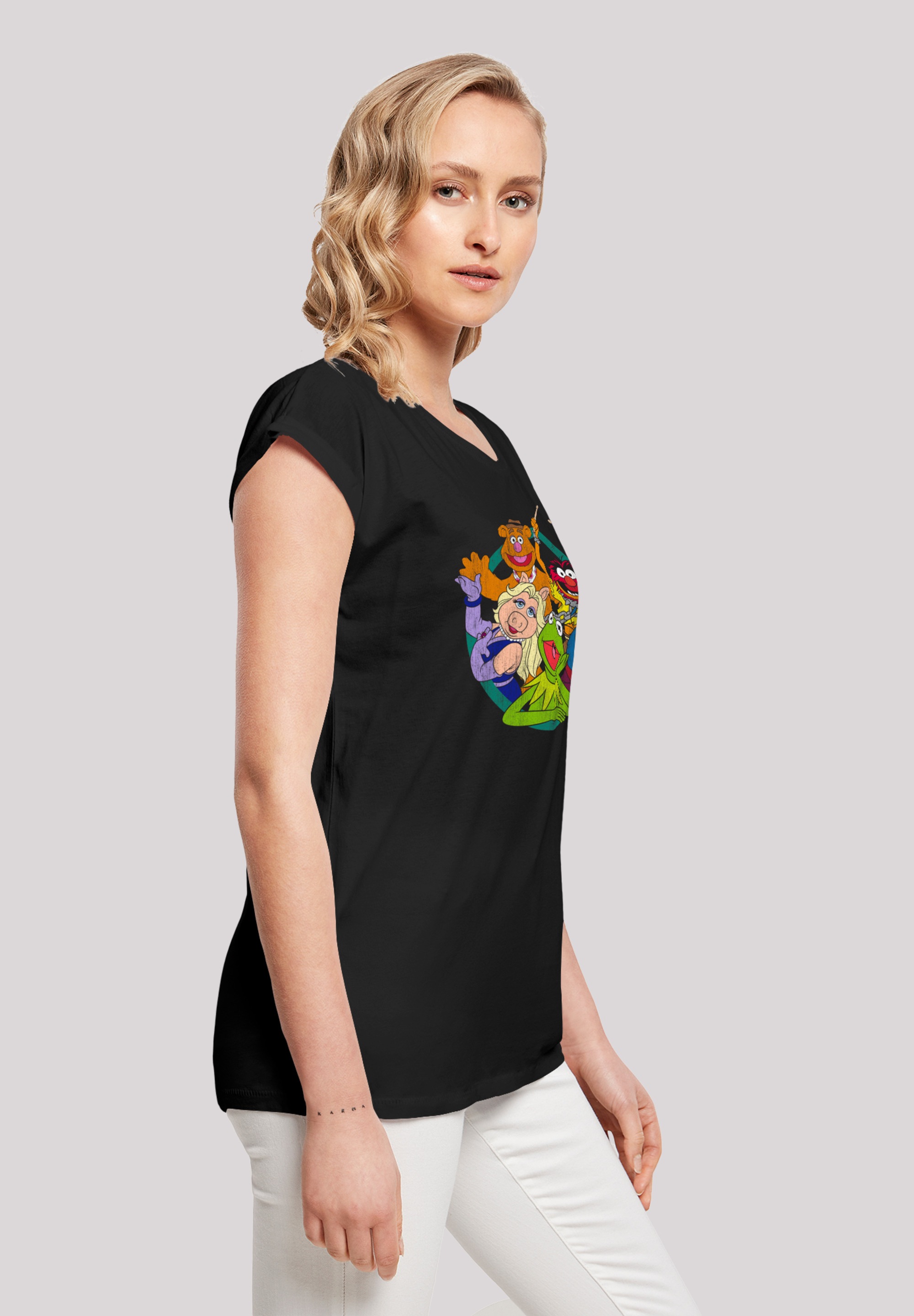 F4NT4STIC T-Shirt »Disney Die Muppets Group Circle«, Print