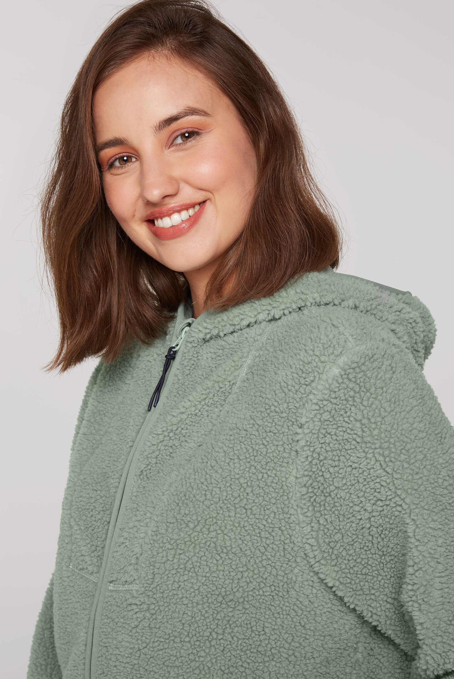 SOCCX Sweatjacke, mit elastischen Saumabschlüssen