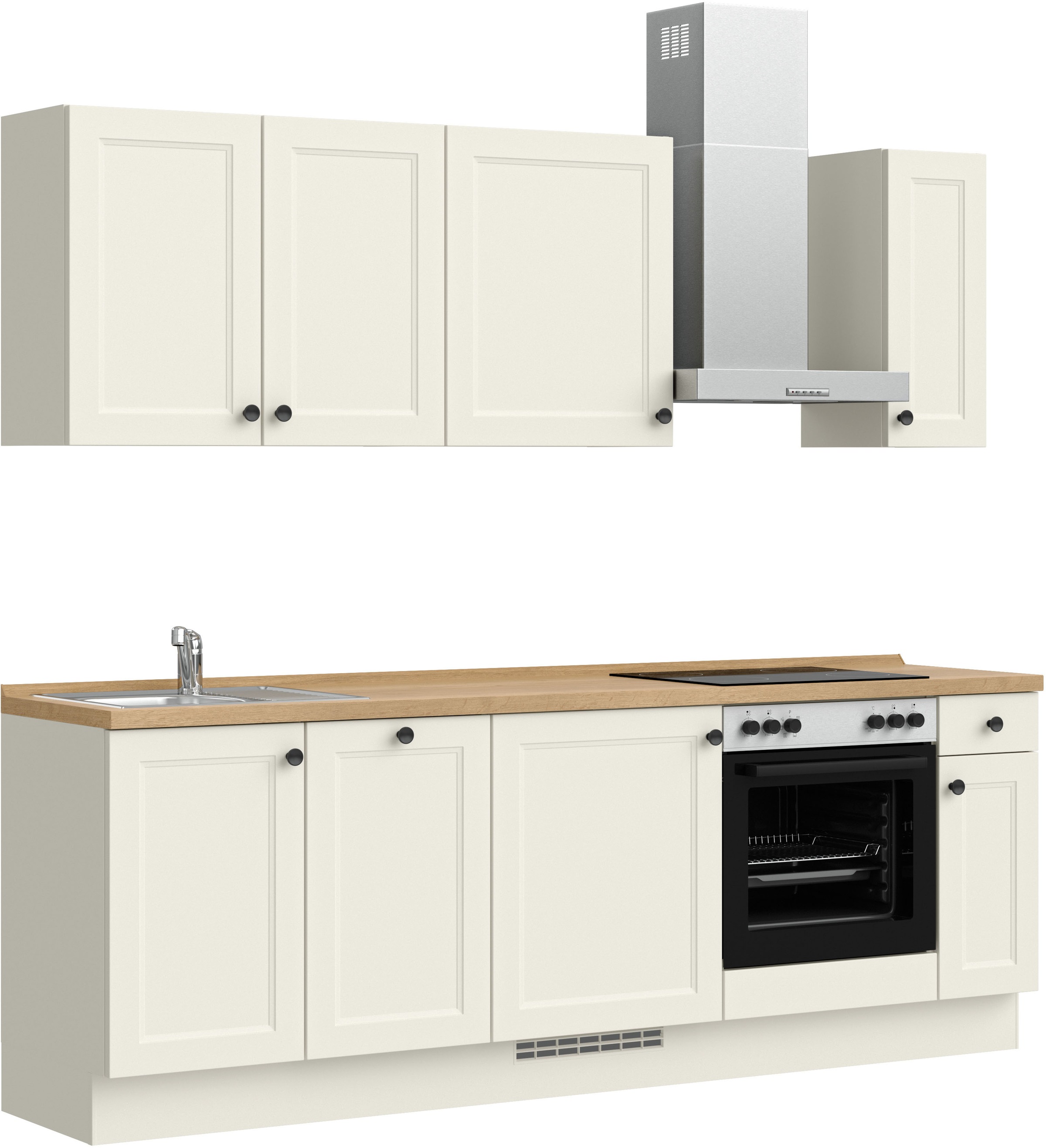 nobilia® Küchenzeile »"Cascada I"«, vormontiert, Ausrichtung wählbar, Breite 240 cm, wahlw. mit E-Geräten