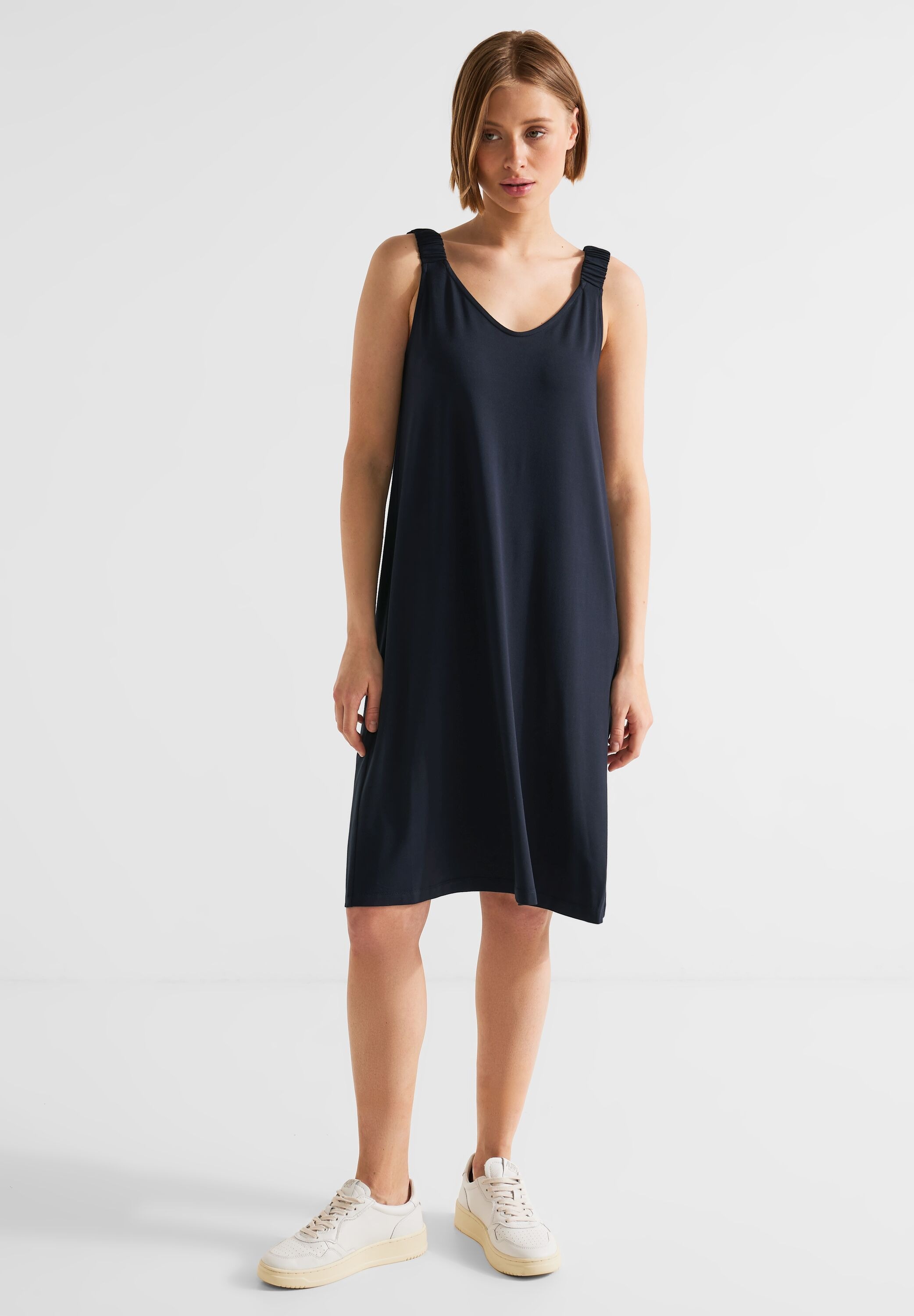 STREET ONE Shirtkleid, in Unifarbe