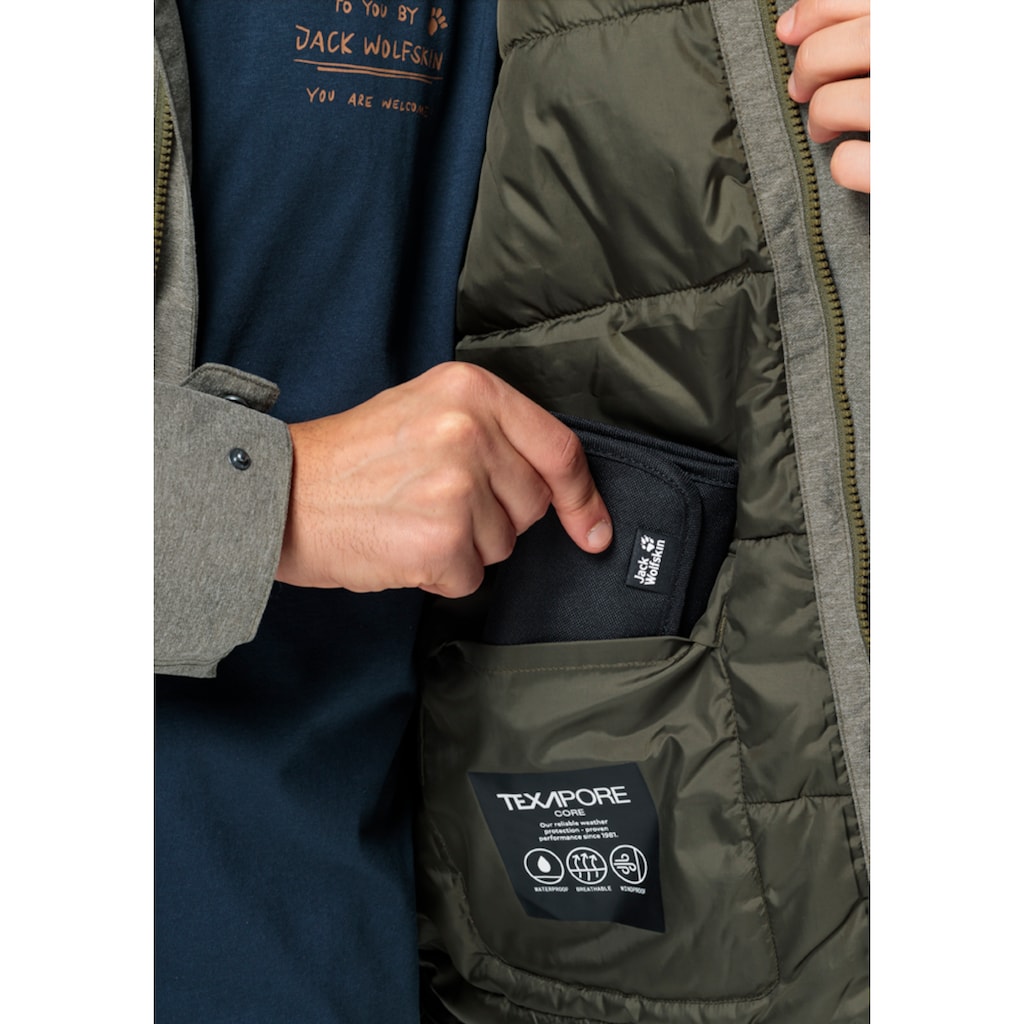 Jack Wolfskin Winterjacke »SNOWY PARK JKT M«, mit Kapuze