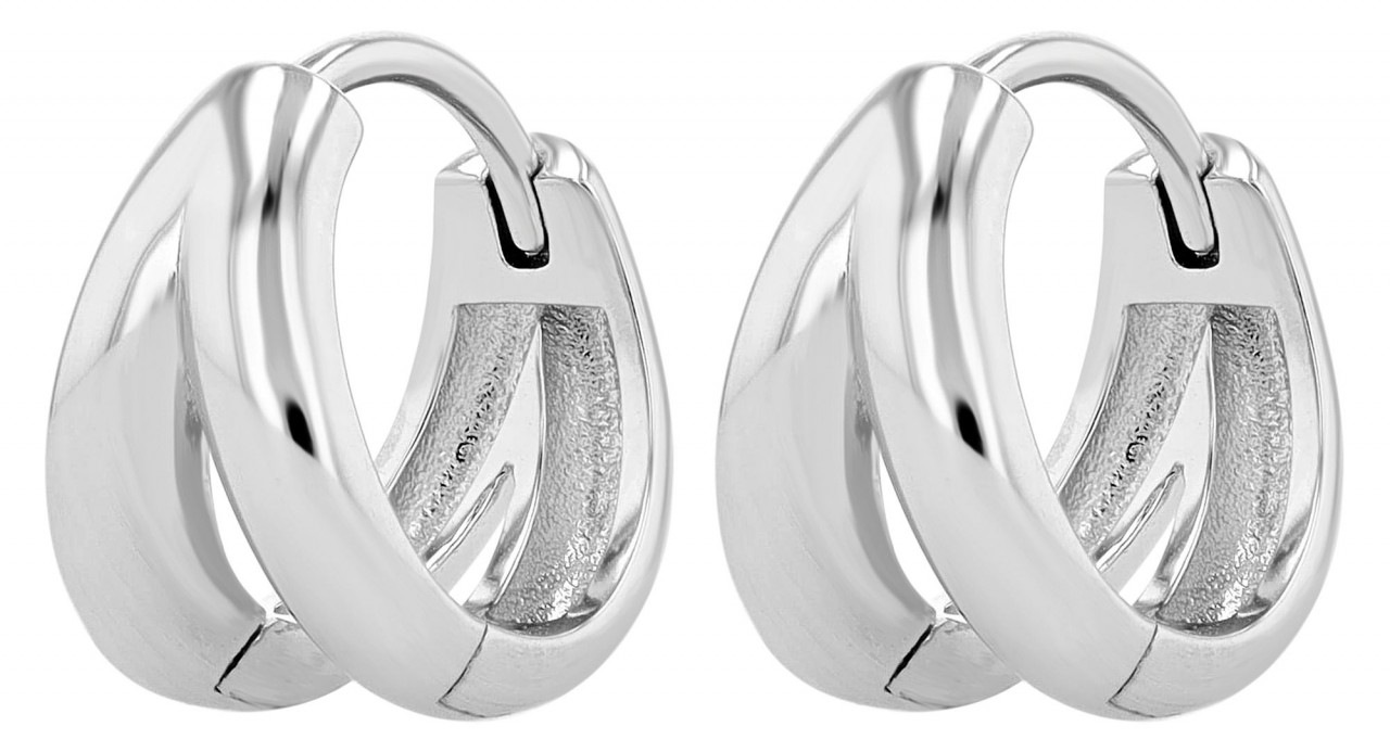 Adelia´s Paar Creolen »Damen Creolen aus poliertem 925 Sterling Silber Ø 13 mm«