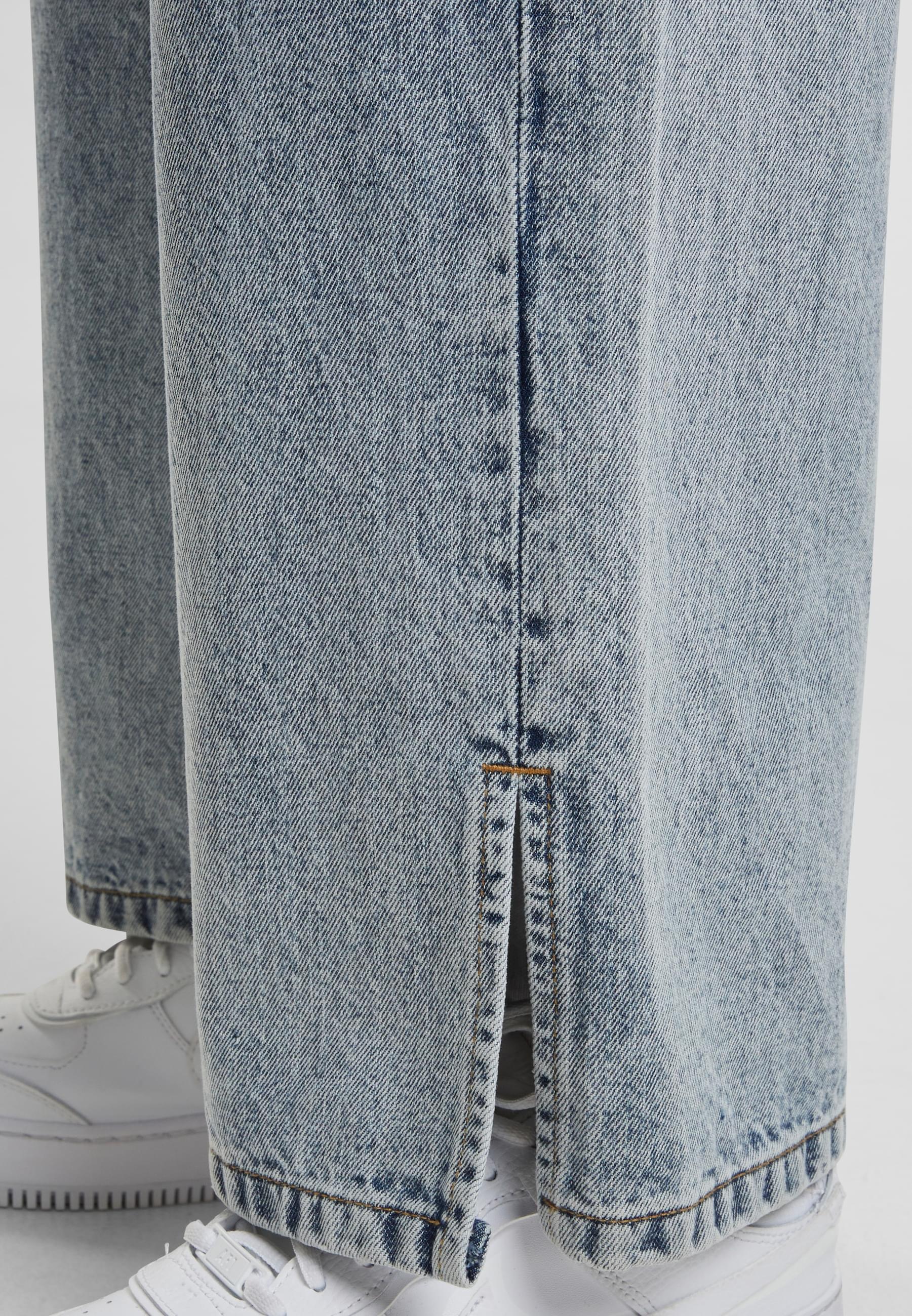 URBAN CLASSICS Bequeme Jeans »Urban Classics Damen Ladies Wide Leg Slit Denim«