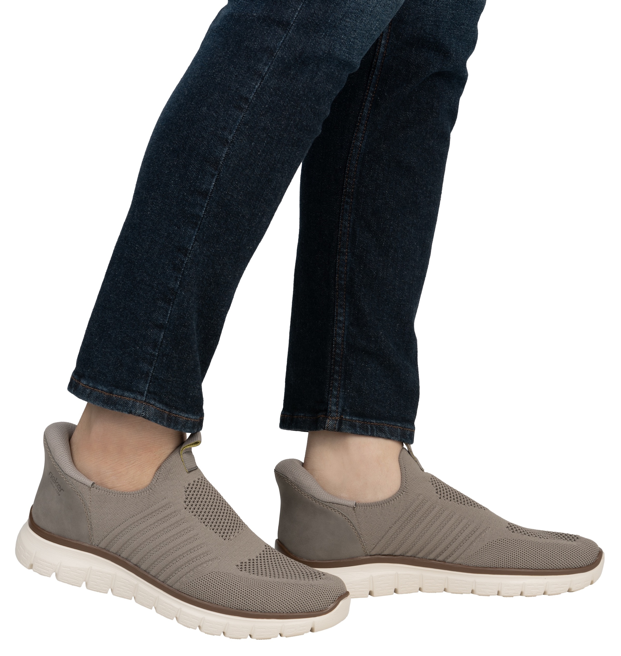 Rieker Slip-On Sneaker, Schlupfschuh, Freizeitslipper, Halbschuh mit gepolsterter Ferse