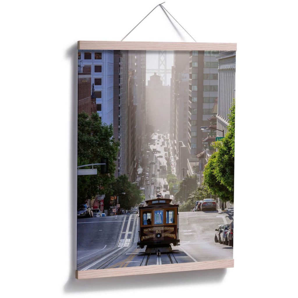 Wall-Art Poster »Cable Car San Francisco«, Städte, (1 St.)