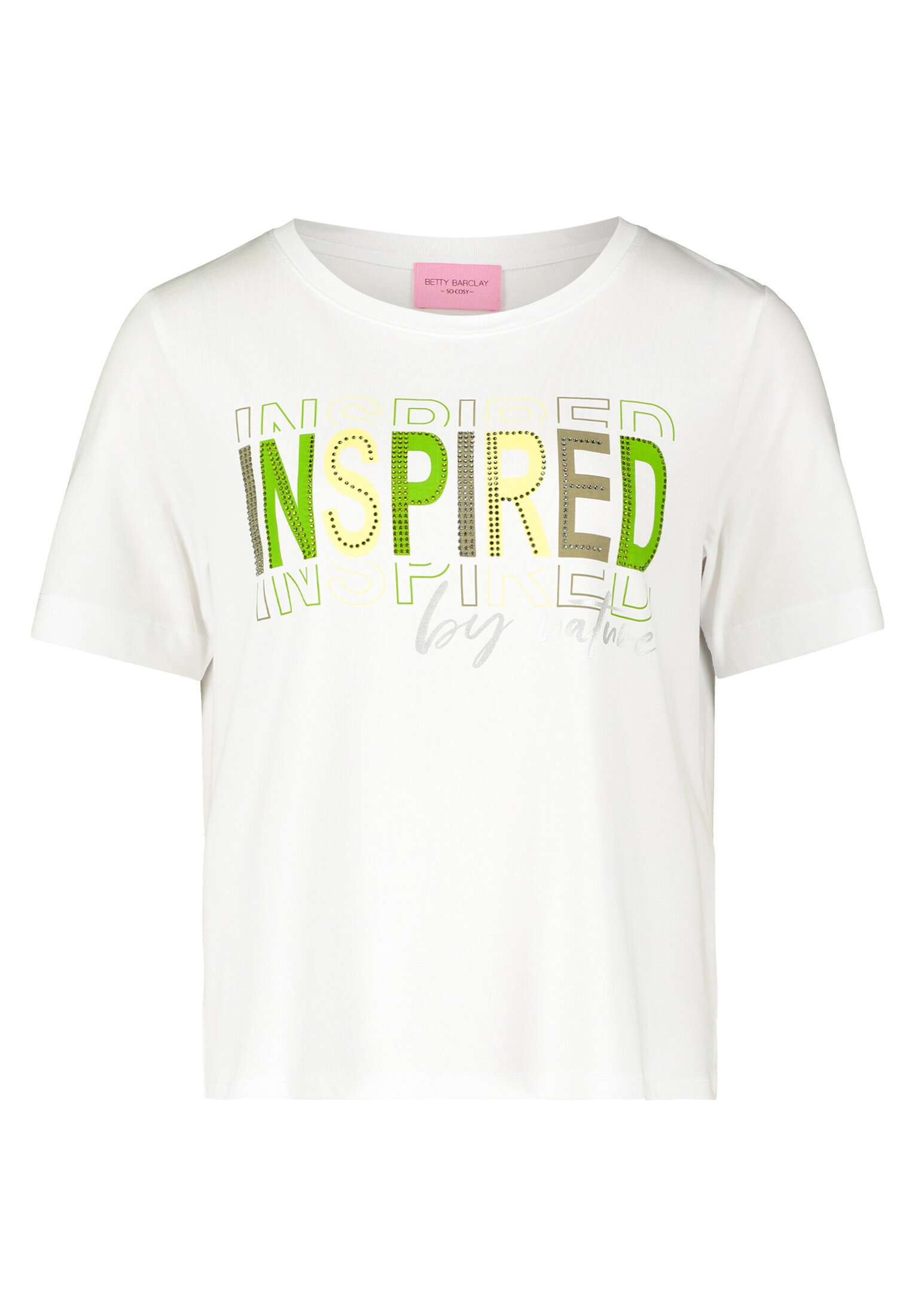 Betty Barclay Kurzarmshirt »Damen mit Aufdruck« 1 Stk. Glitzersteine