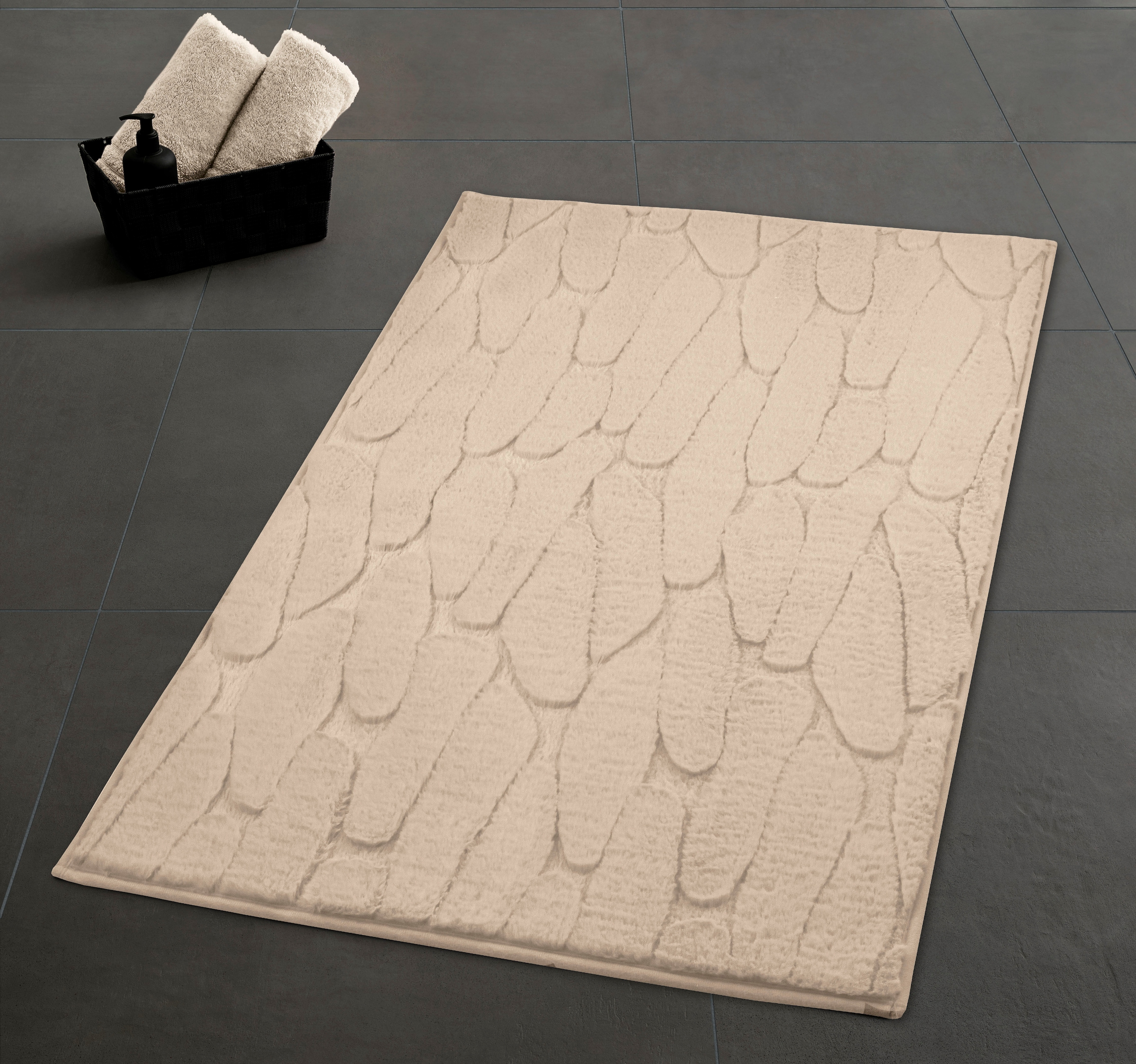 Kleine Wolke Badematte ""Tondo"" Höhe 5 mm rutschhemmend beschichtet fußbod günstig online kaufen