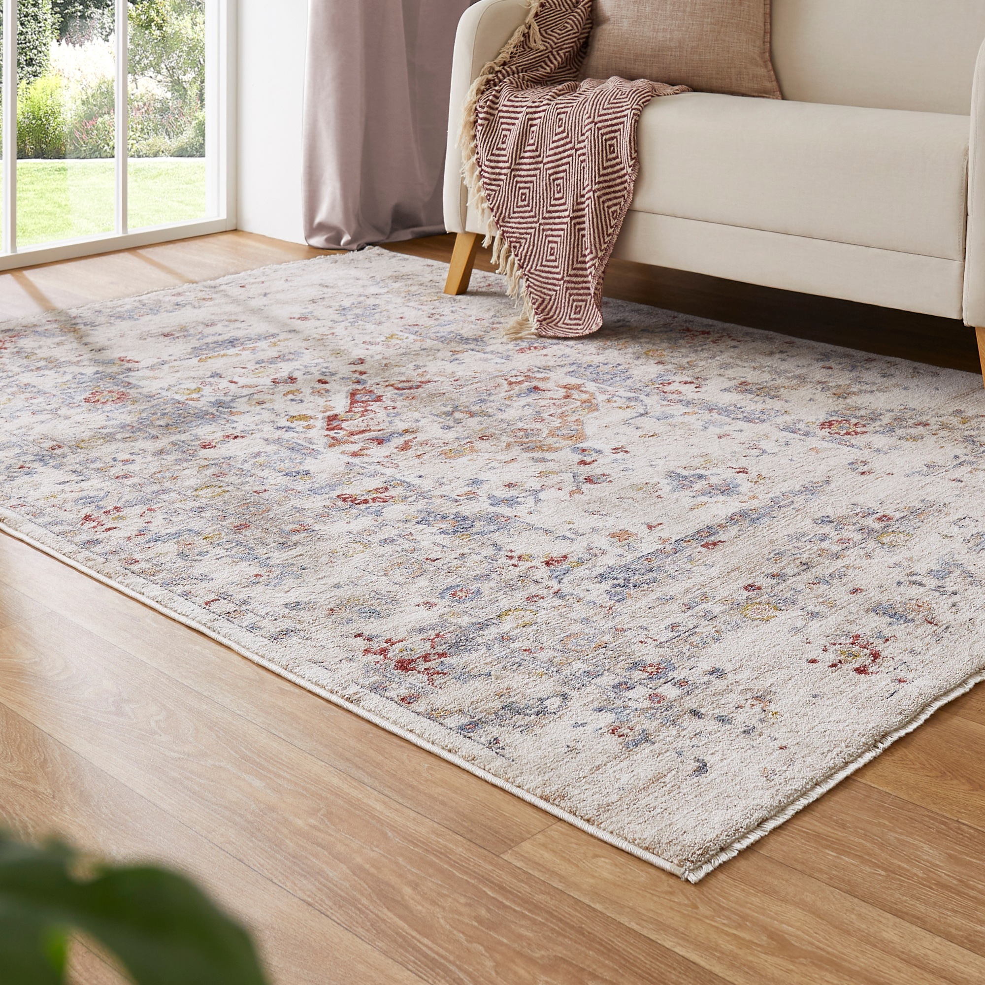 LUXOR living Teppich "Rocco" rechteckig 11 mm Höhe Vintage-Look, verschiedene Designs, mit Fransen, Wohnzimmer