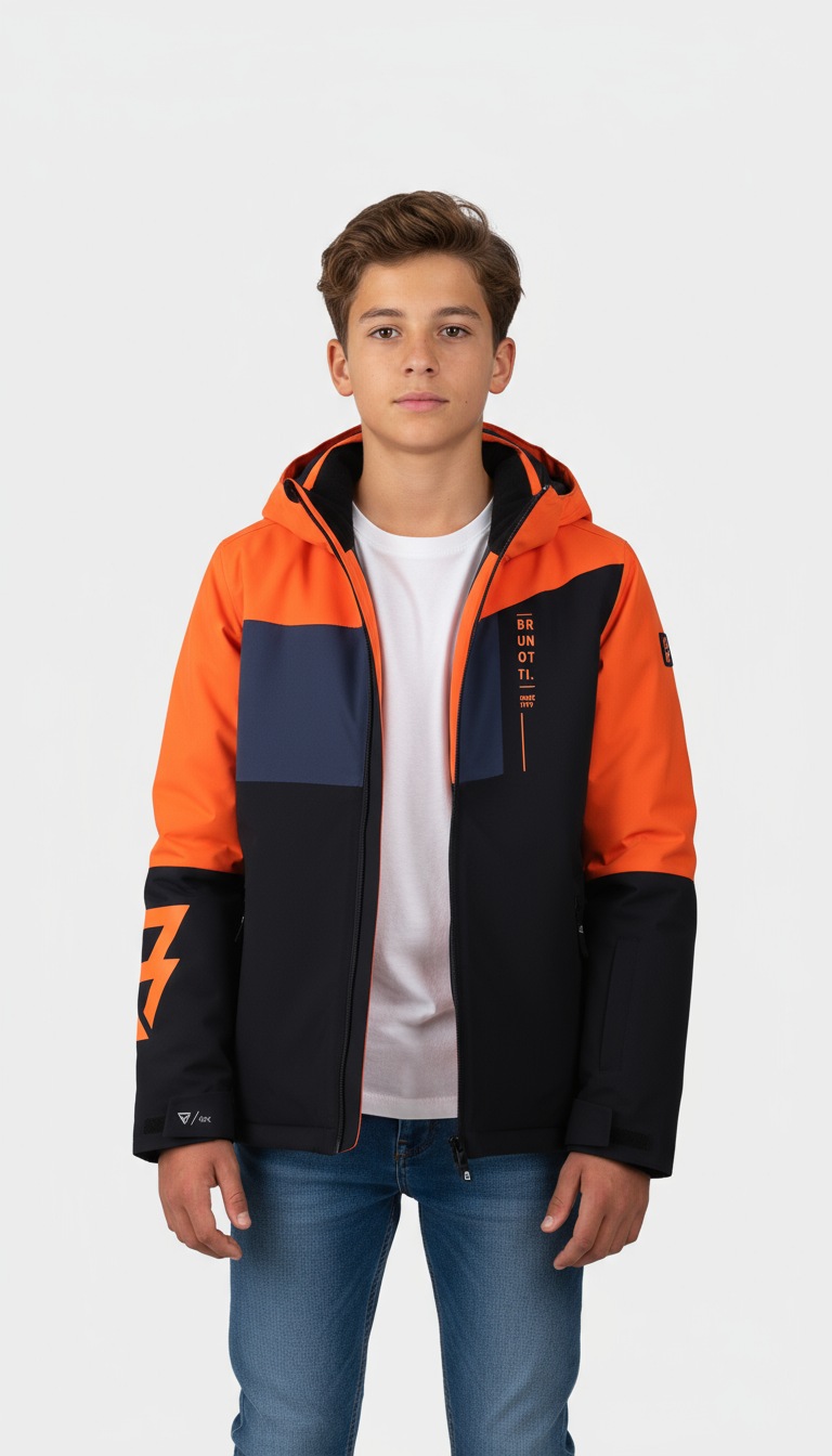 BRUNOTTI Kinder Skijacke "FLYNNERY BOYS SNOW JACKET"schwarz, Gr. 176, Obermaterial: 100% Polyester. Futter: 100% Polyester. Wattierung: 100%