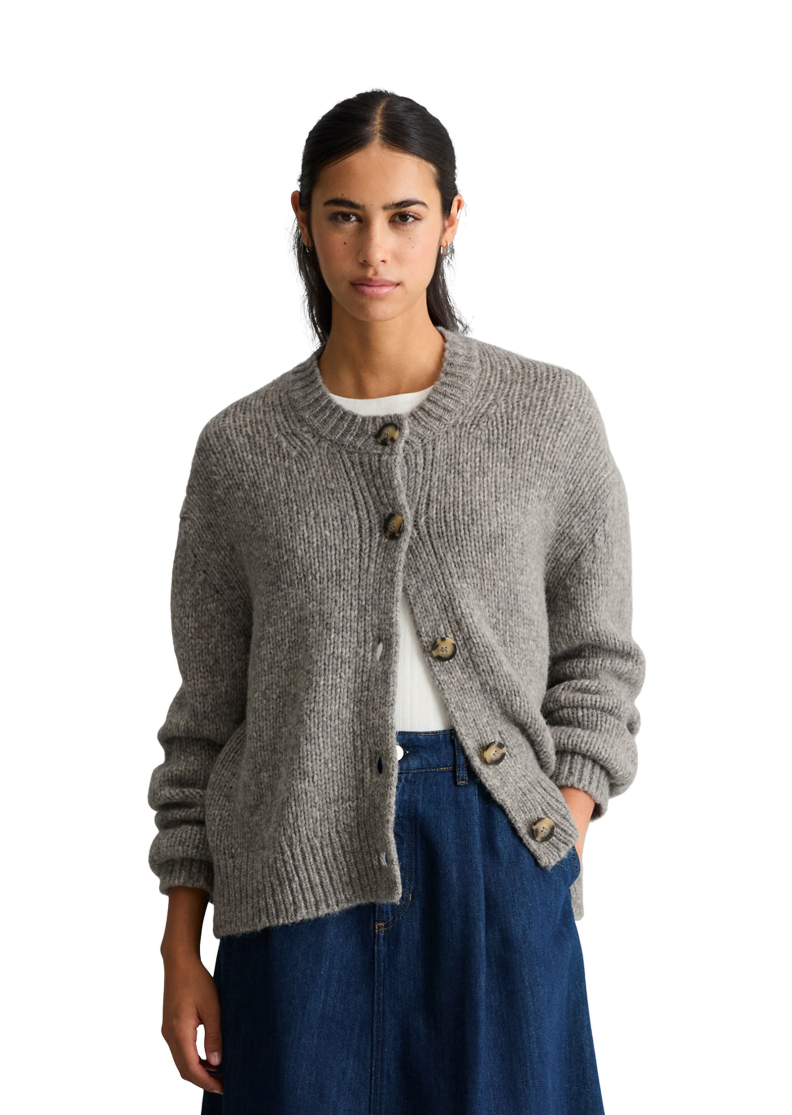Marc O'Polo DENIM Cardigan »aus kuscheligem Schurwolle-Alpaka-Mix«