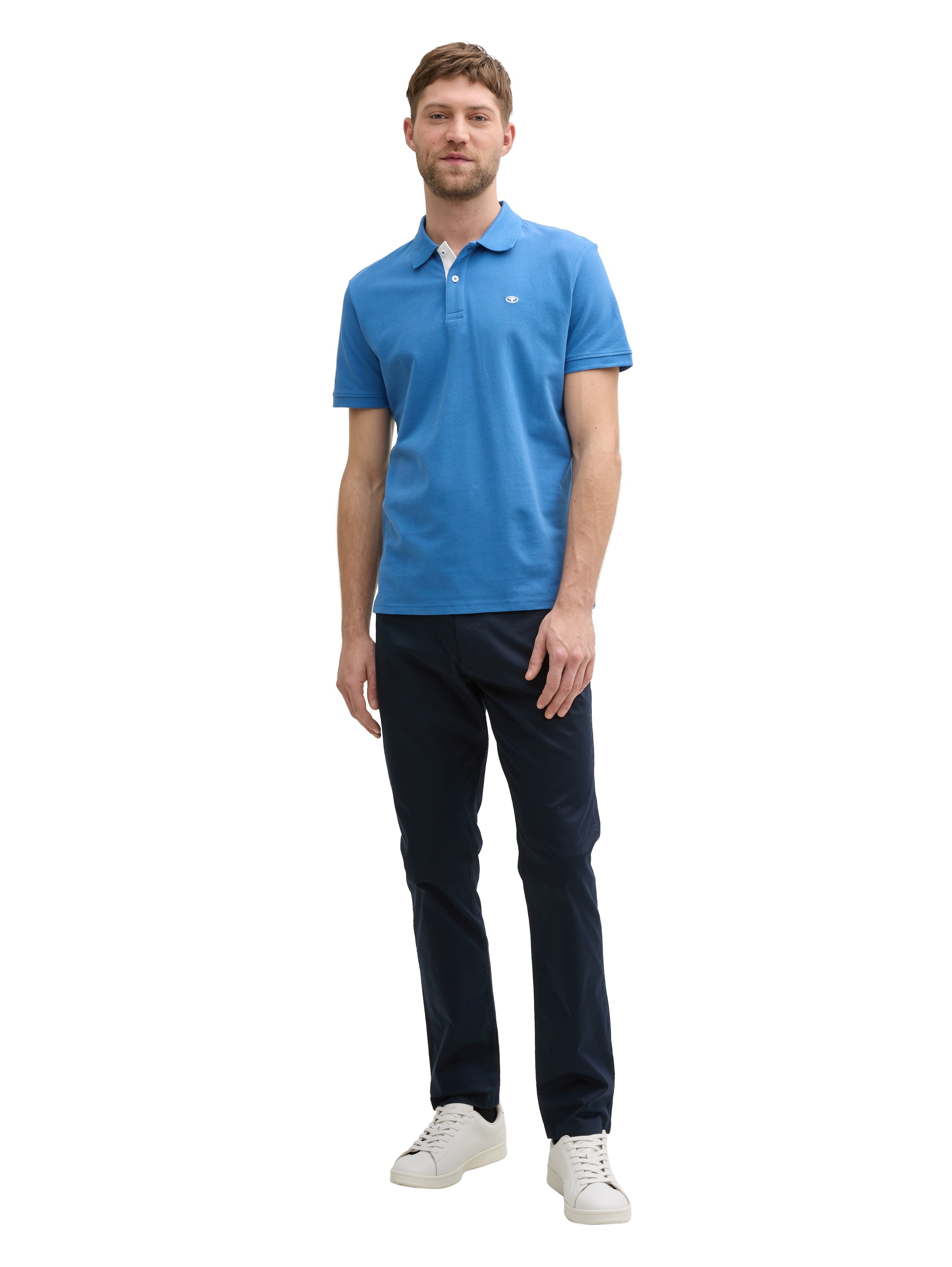 TOM TAILOR Poloshirt, mit farblich hervorgehobener Knopfleiste