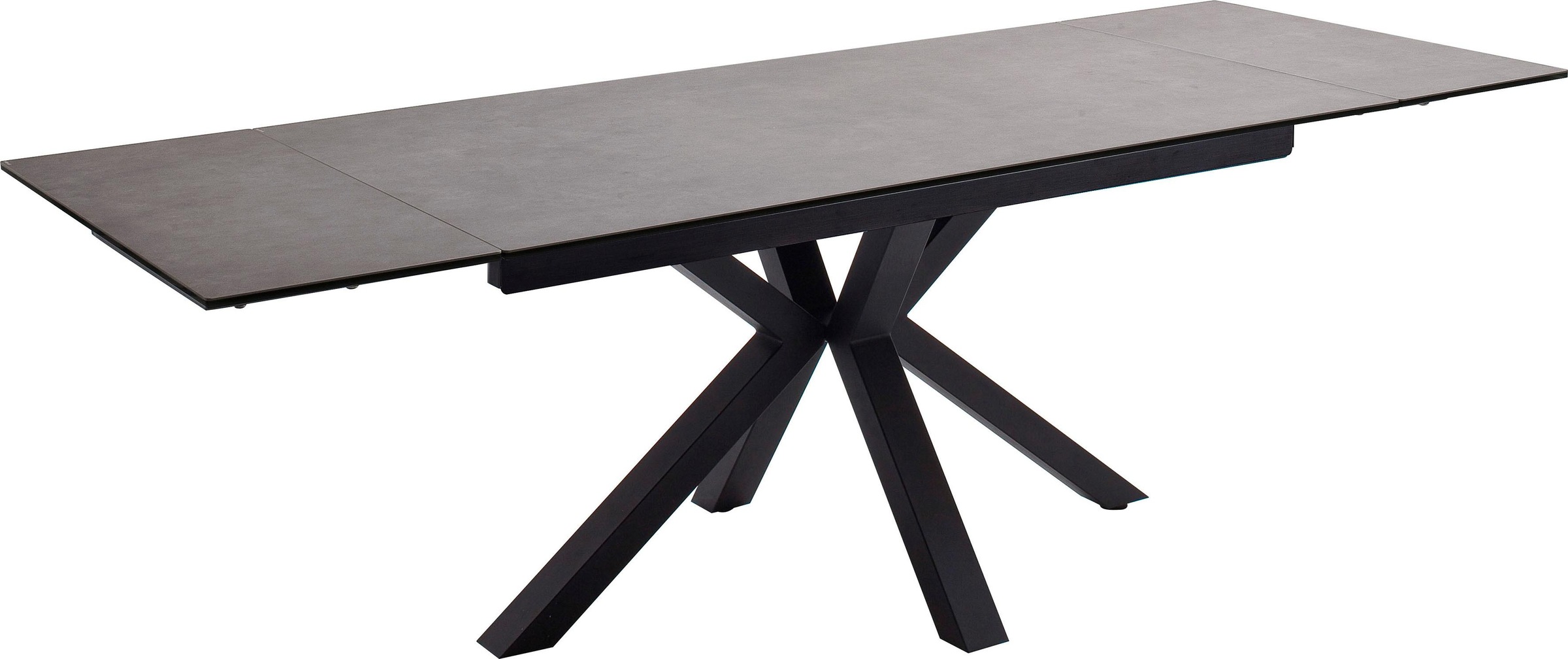 MCA furniture Esstisch »Nagano«, Esstisch Glas-Keramik mit Stirnauszug