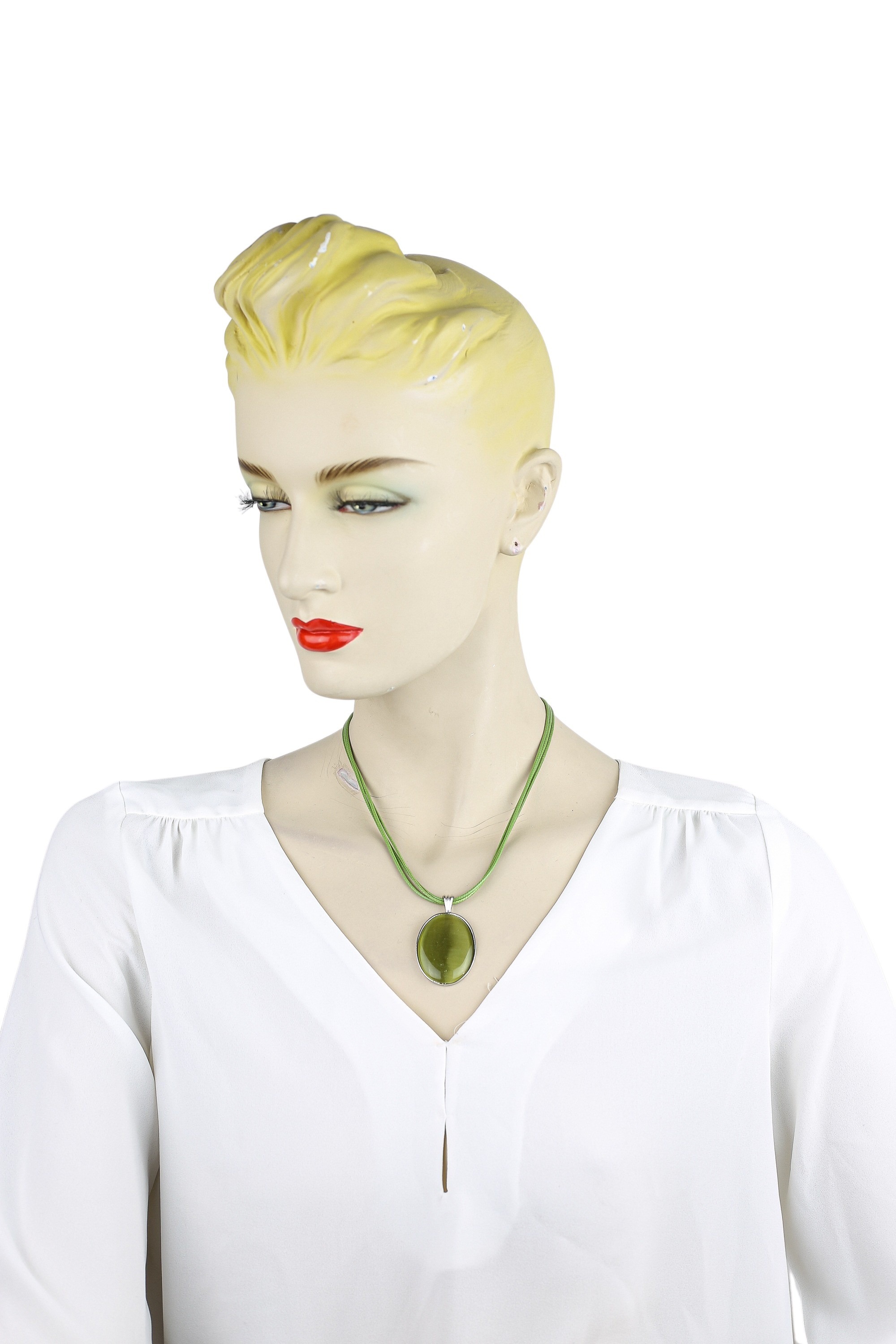 COLLEZIONE ALESSANDRO Kette mit Anhänger »Stone«, ovaler Anhänger