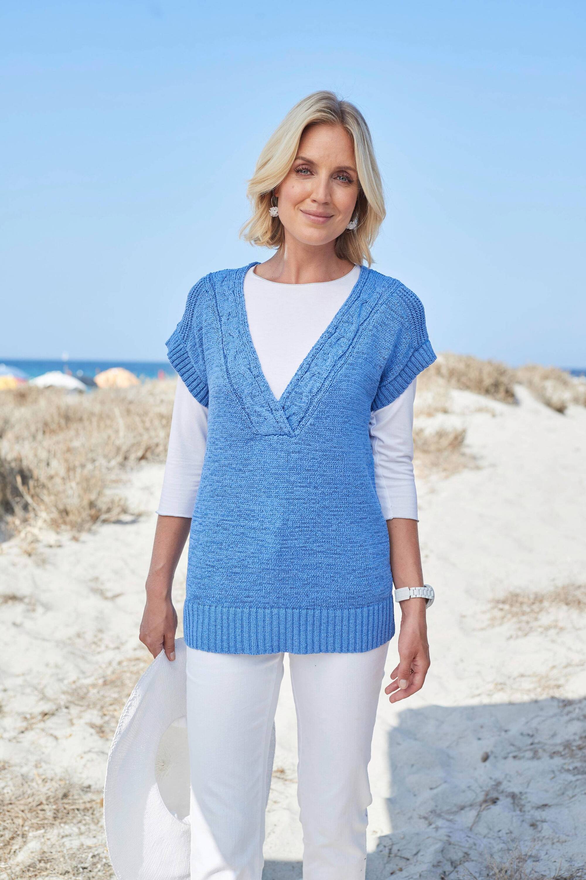 Thumbnail - GOLDNER Rundhalspullover "Kurzgröße Trageangenehmer Pullunder" Modischer Ausschnitt