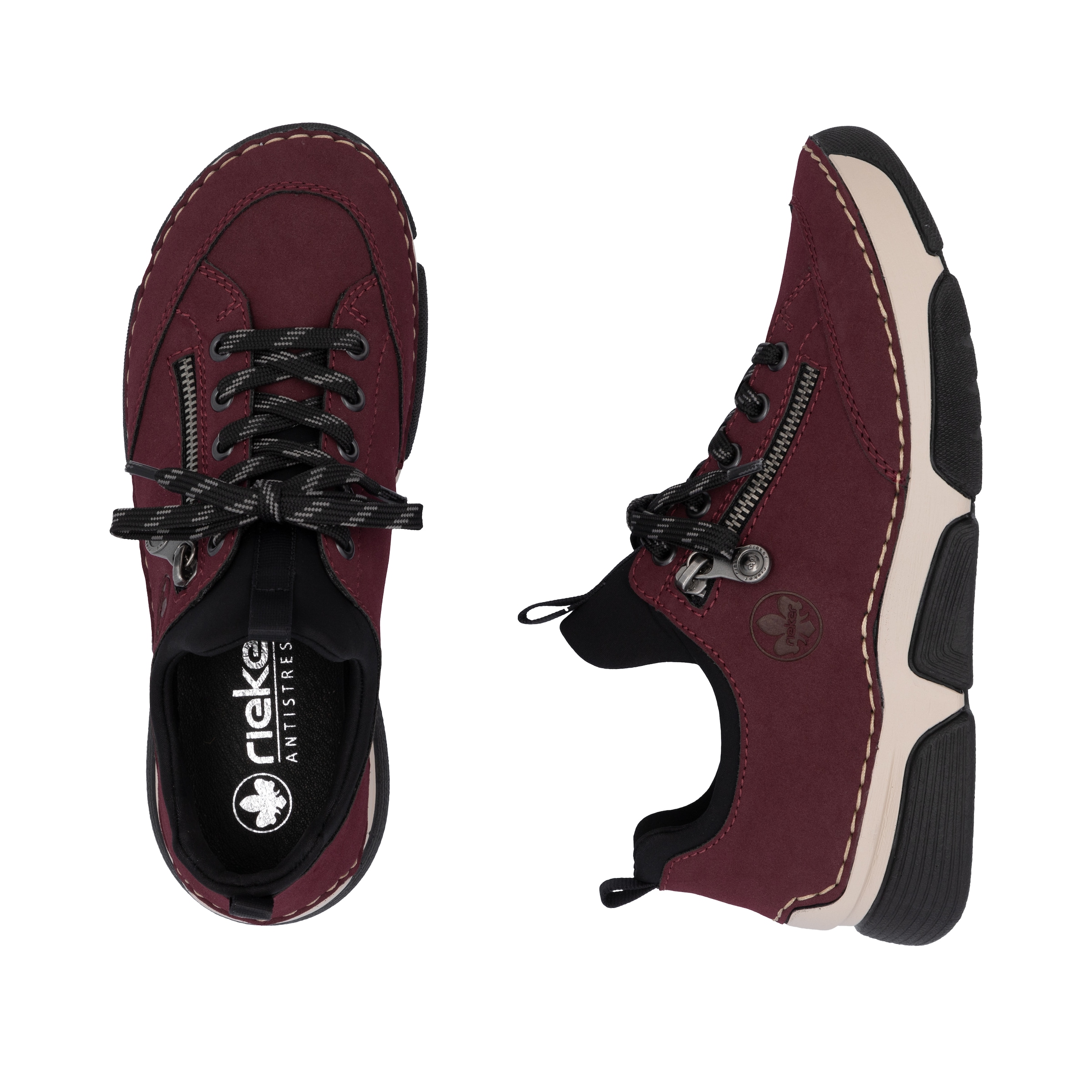 Rieker Slip-On Sneaker, Schlupfschuh, Halbschuh, Freizeitschuh mit weicher Innensohle