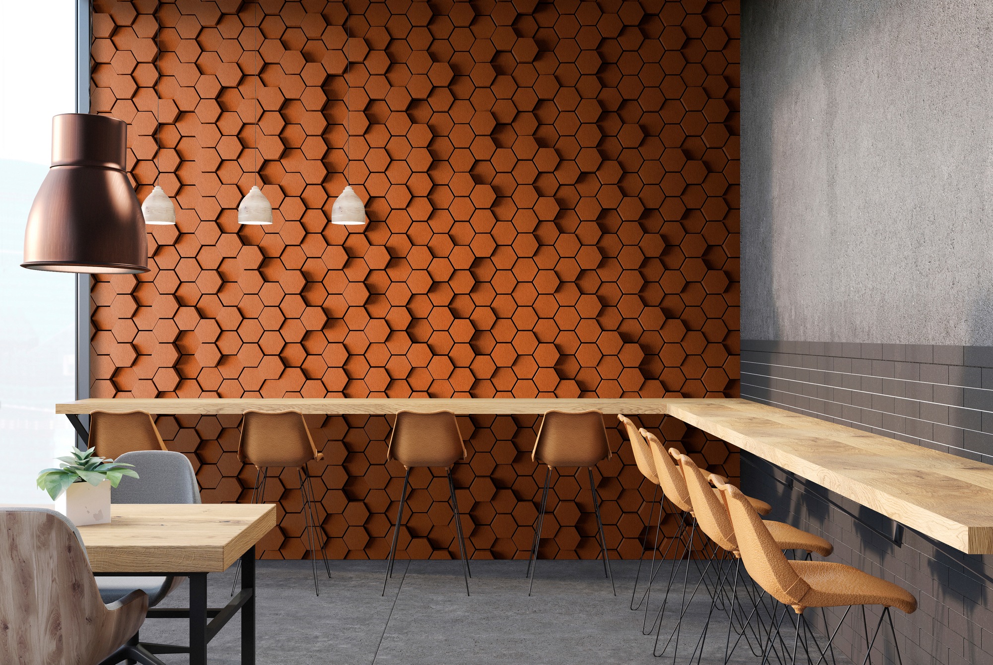 living walls Fototapete "Walls by Patel Honeycomb 2" glatt Vlies, Wand, Sch günstig online kaufen