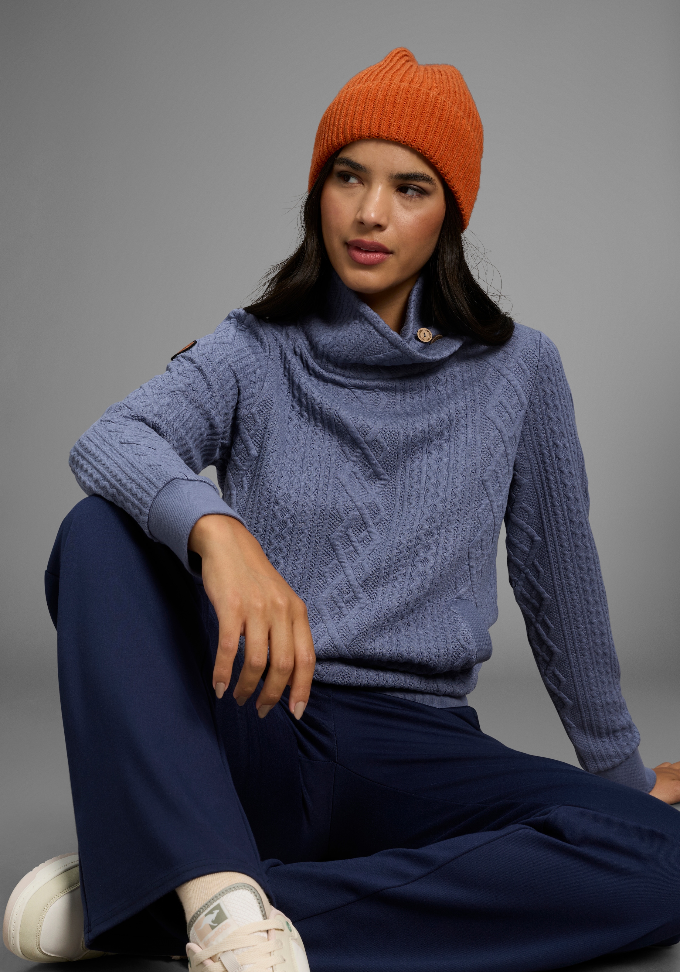 KangaROOS Sweatshirt, mit kuschelig hohem Kragen günstig online kaufen