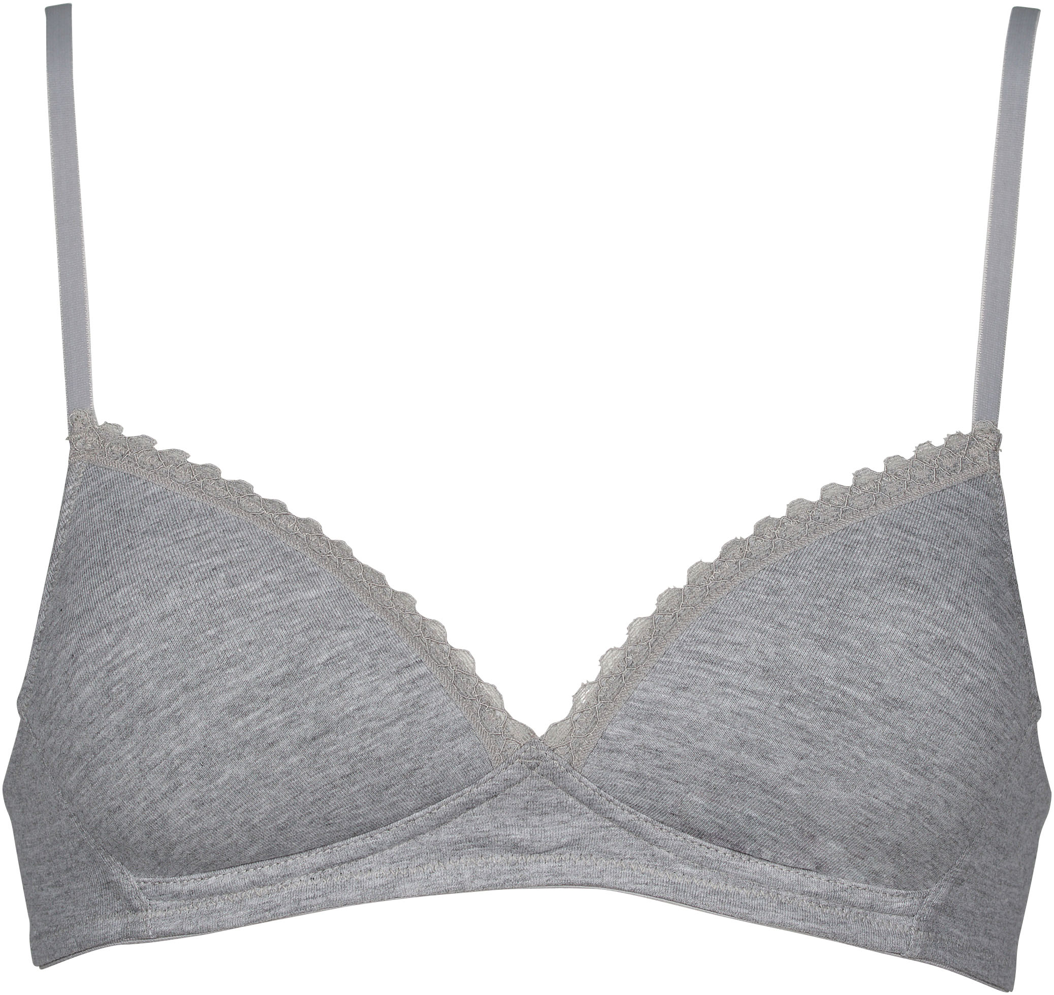 Thumbnail - My Basic Soft-BH "padded cotton bra" 2er-Pack, mit zarter Spitzenapplikation