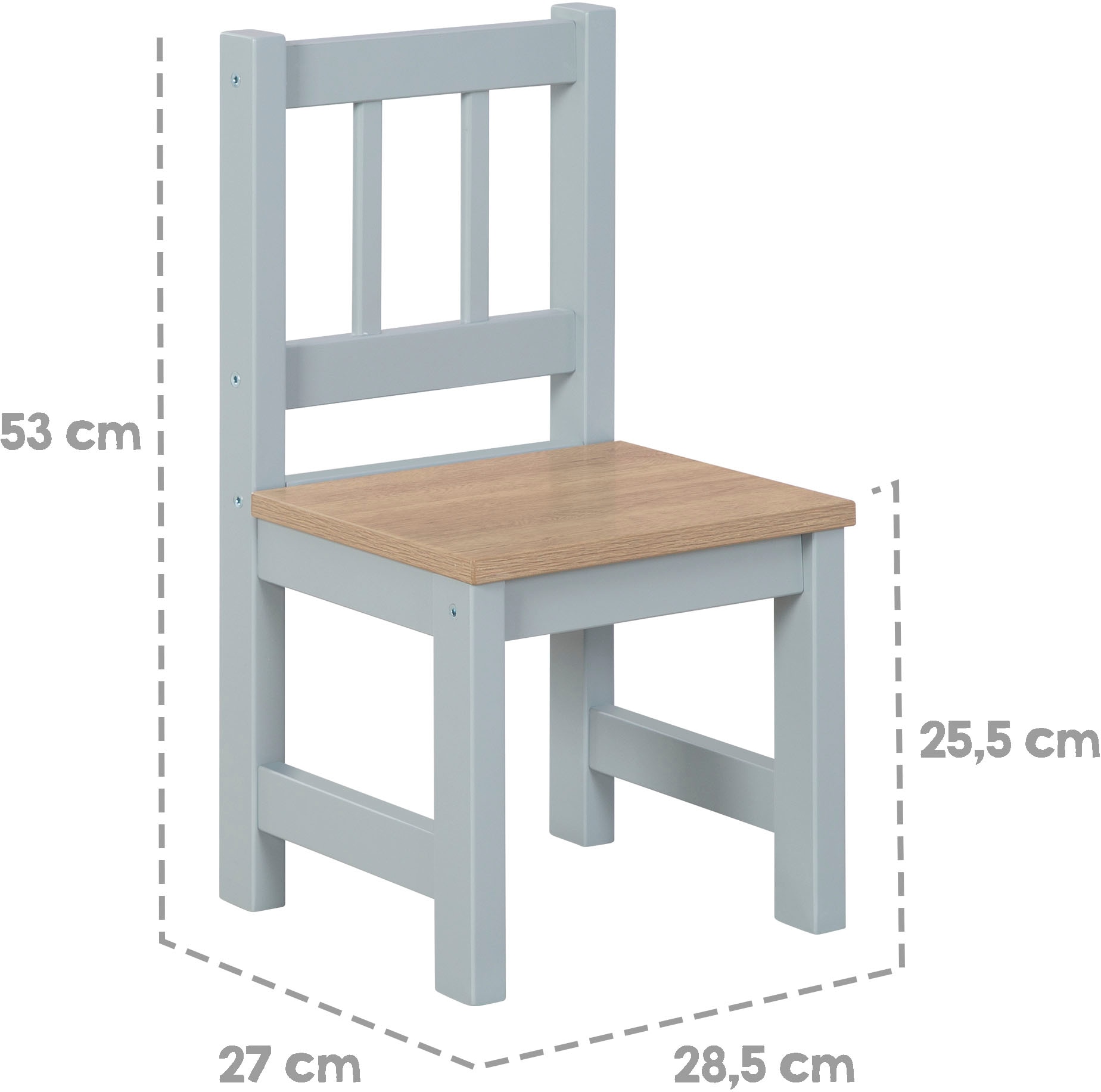 roba® Kindersitzgruppe »Woody, Holzdekor/taupe«, BAUR (3 | tlg.)