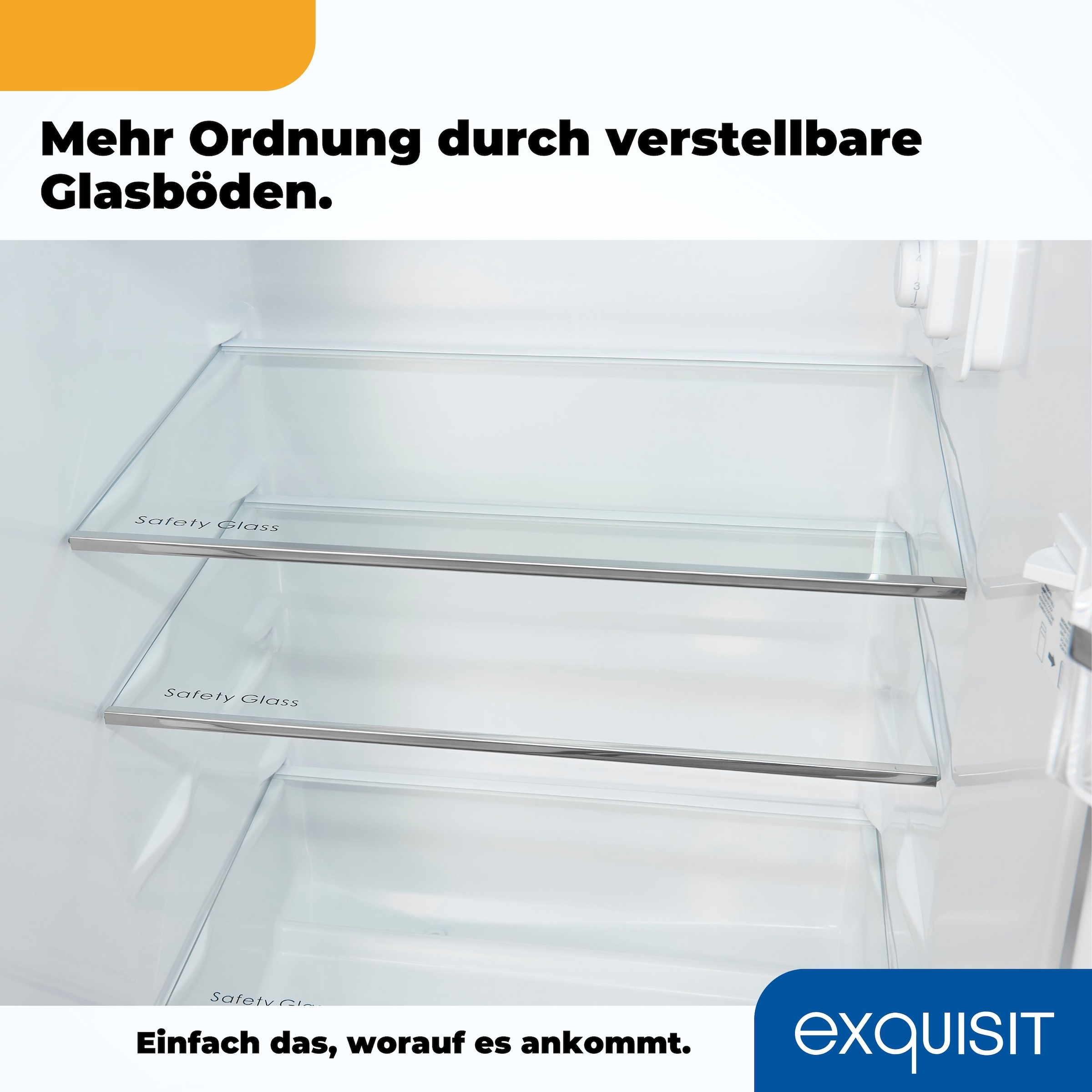 exquisit Kühl-/Gefrierkombination »KGC270-45-040E inoxlook«