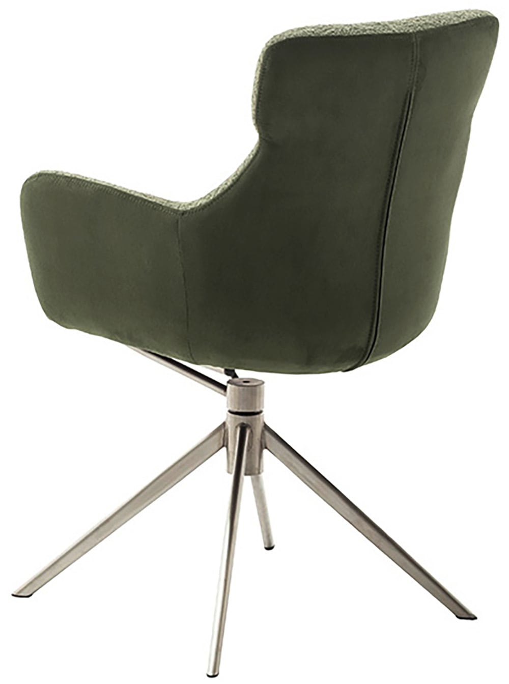 MCA furniture Esszimmerstuhl, Feingewebe, (2er-Set), drehbar 360°, Dreh- & Schwingfunktion, Sitzhöhe ca. 50 cm