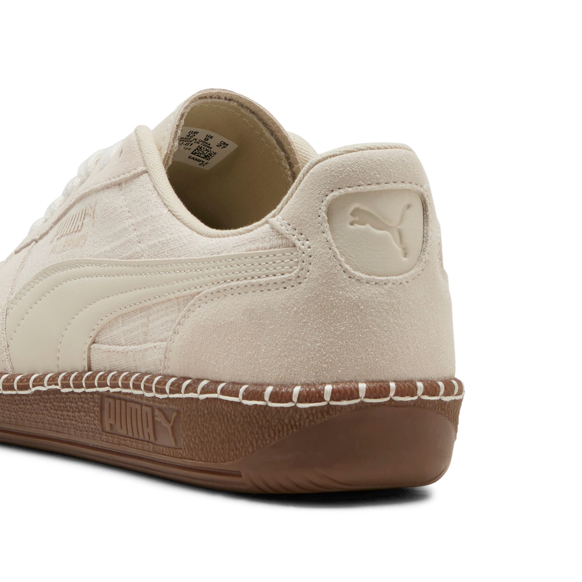 PUMA Sneaker »PALERMO STRAW«  mit profiliertem Laufsohlenprofil, mit Gummilaufsohle, mit Schnürung