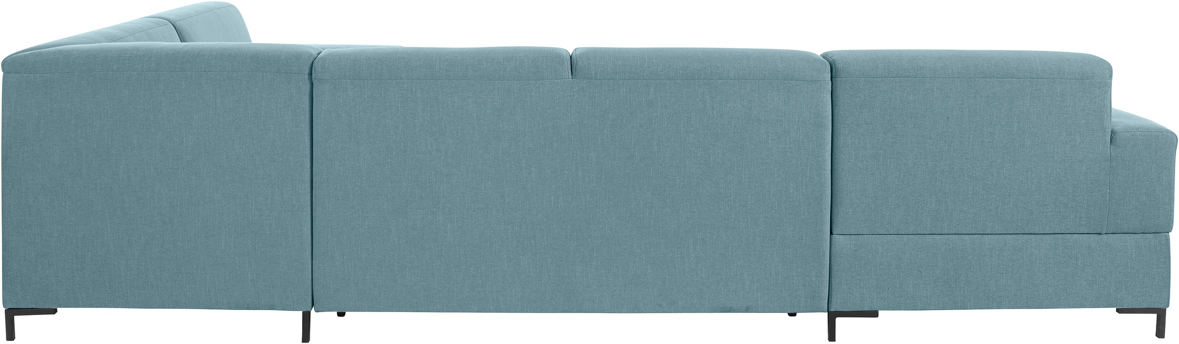 OTTO products Wohnlandschaft »Grazzo U-Form«, hochwertige Stoffe aus recyceltem Material, Steppung im Sitzbereich