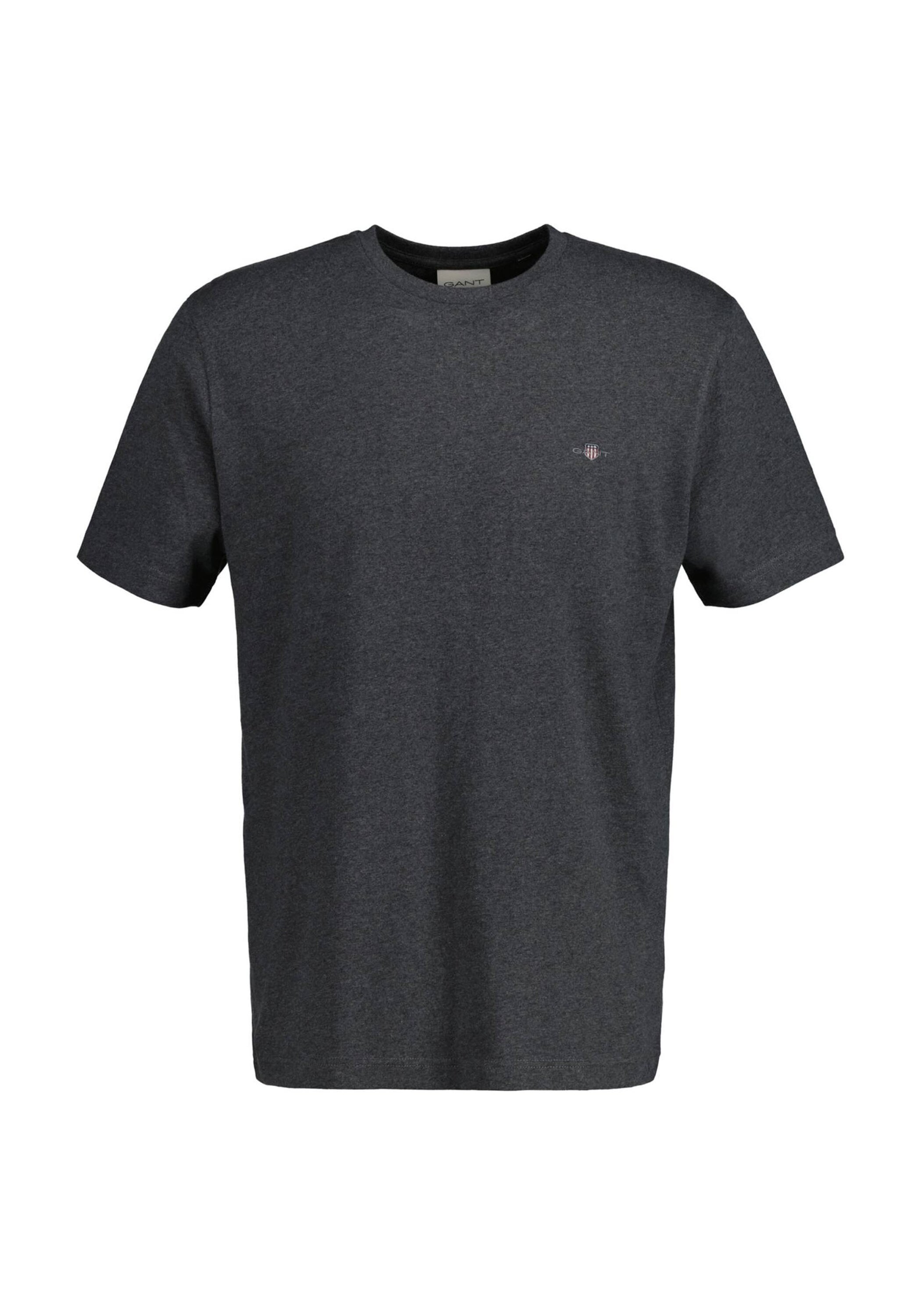 Gant T-shirt Logo Grau  - Größe M günstig online kaufen